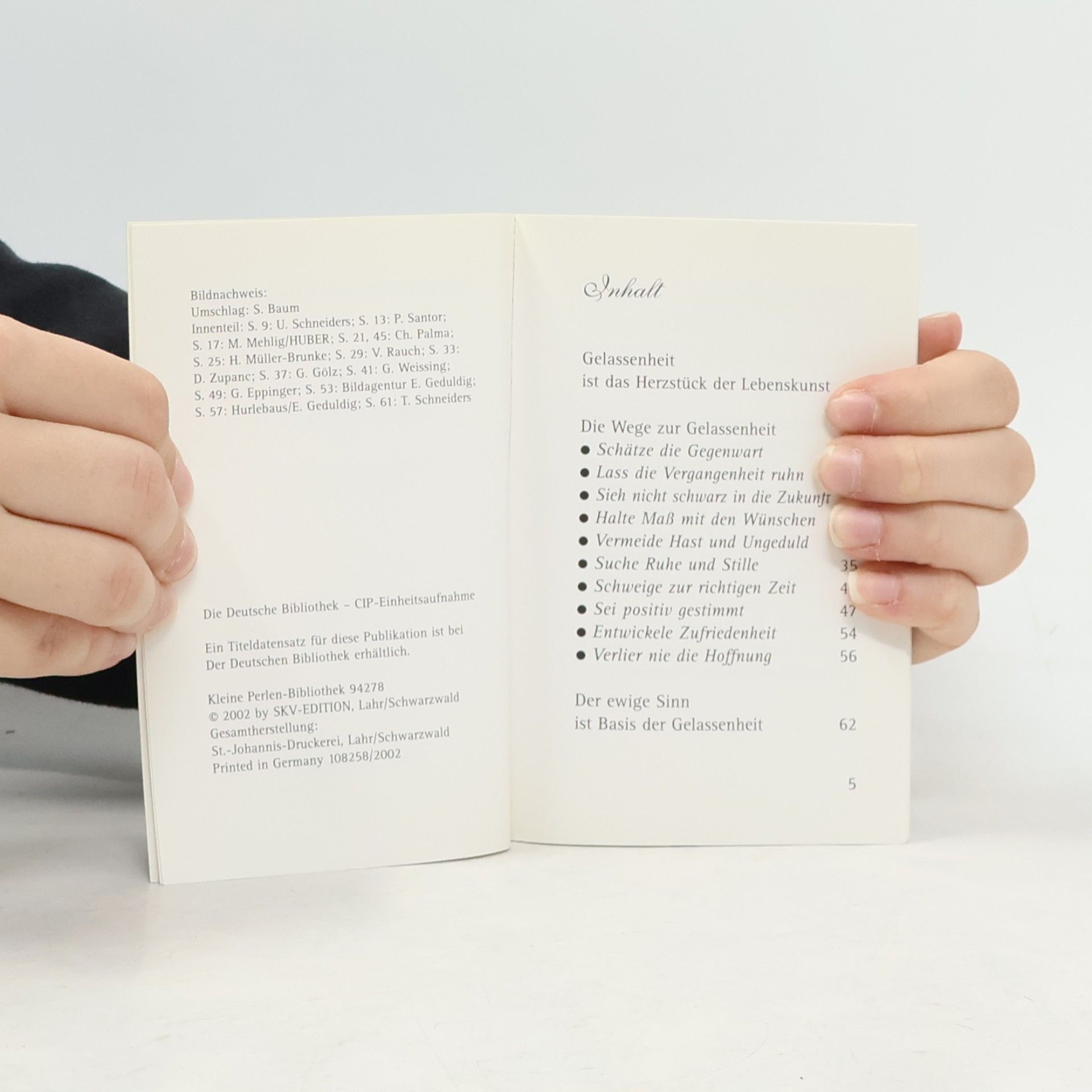 Kleine Perlen-Bibliothek: Zur Gelassenheit