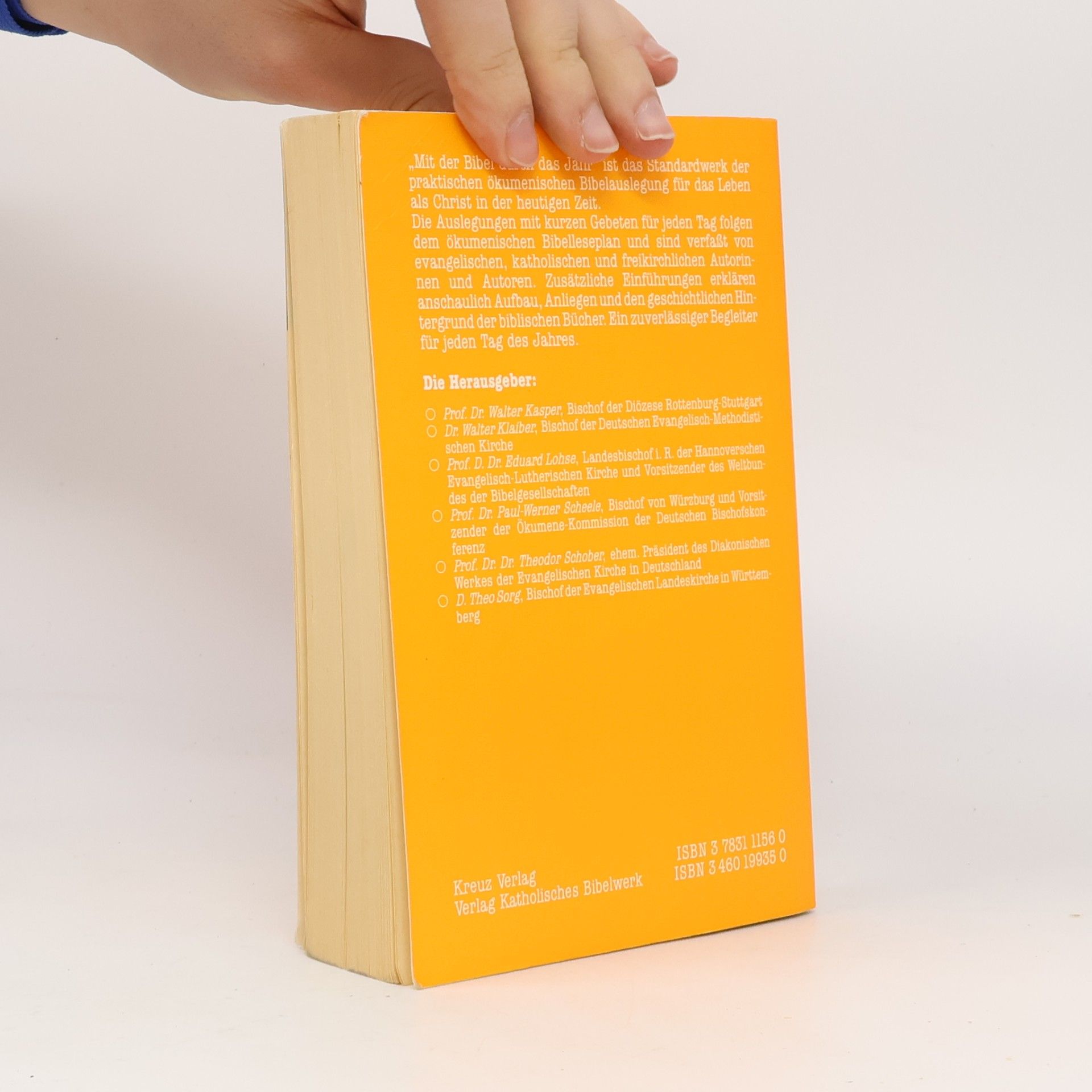 Walter Kasper Mit der Bibel durch das Jahr 1993