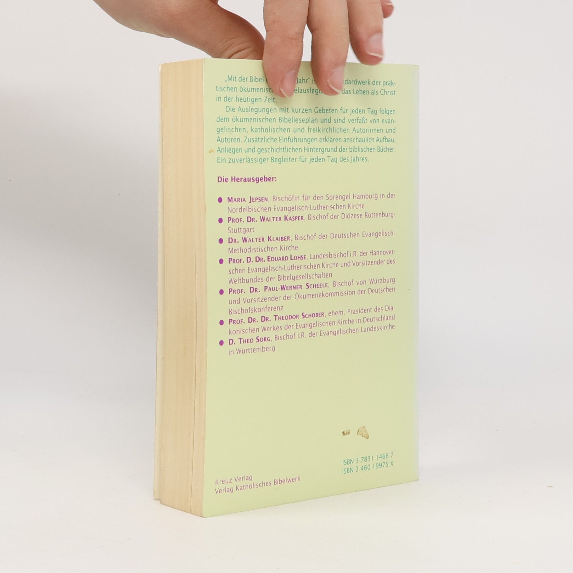 Maria Jepsen Mit der Bibel durch das Jahr 1997. Ökumenische Bibelauslegungen