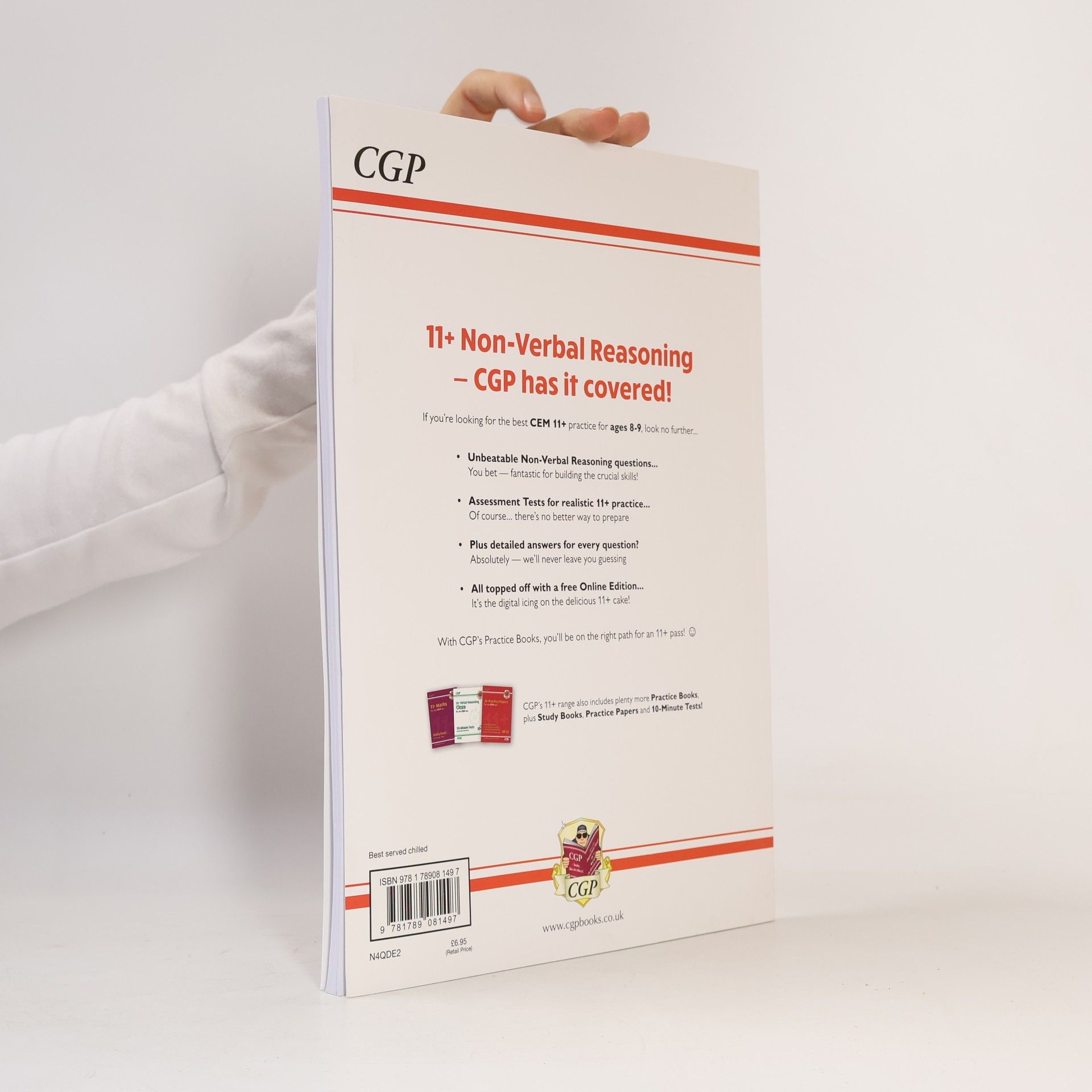 CGP Books New 11+ CEM Non-Verbal Reasoning Practice Book & Assessment Tests - Ages 8-9