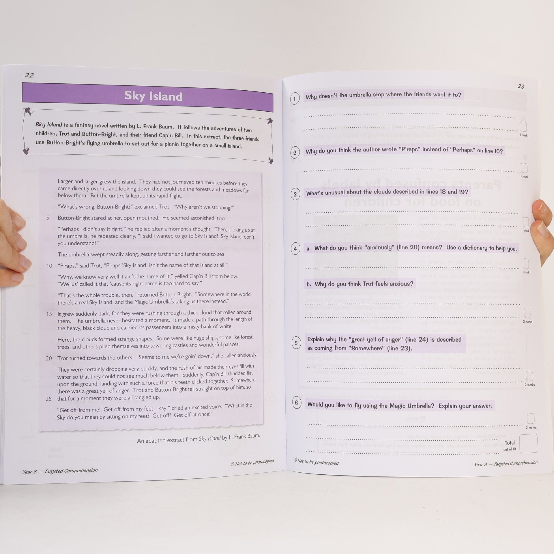 CGP Books New KS2 English Targeted Question Book: Year 3 Comprehension - Book 2