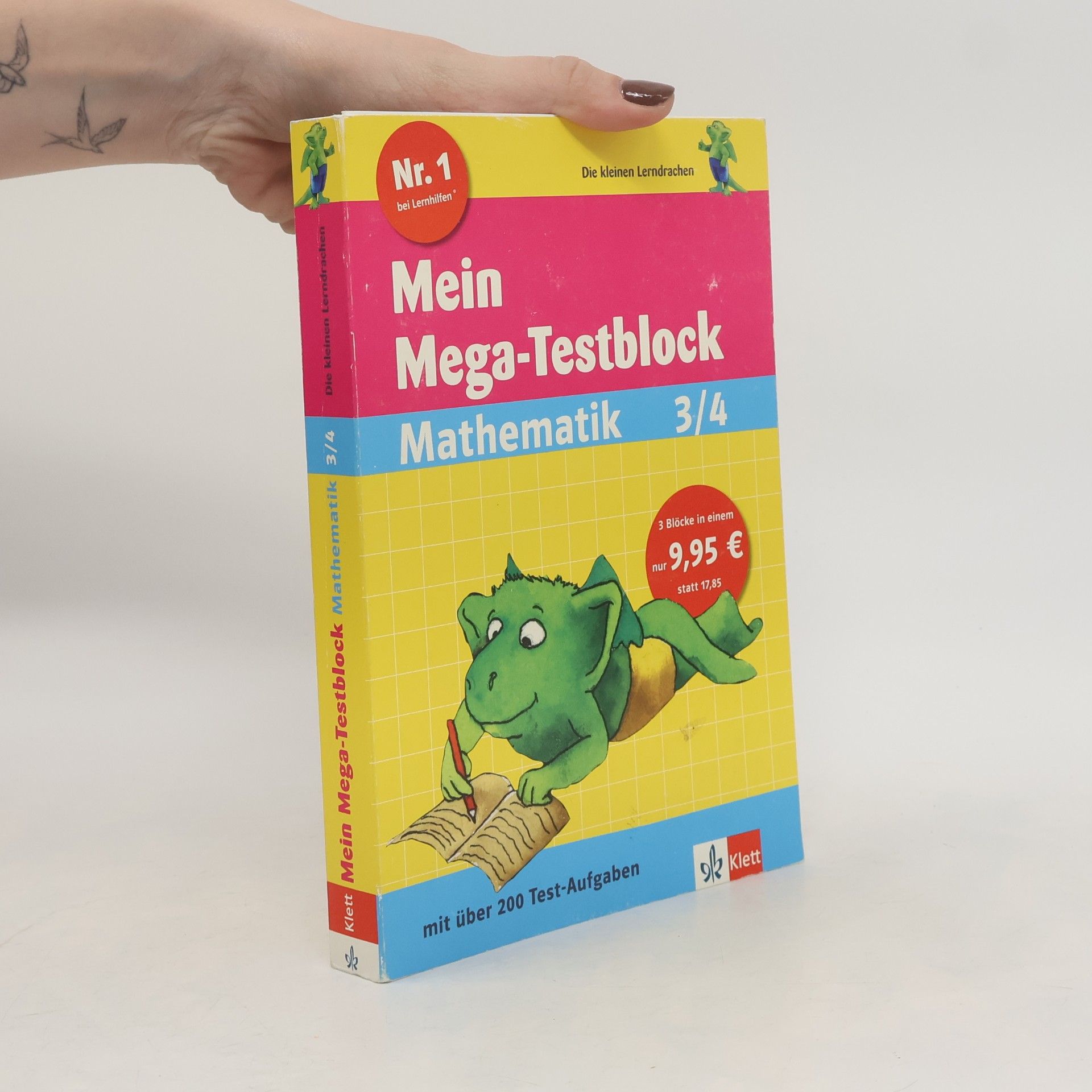 Die kleinen Lerndrachen: Mein Mega-Testblock Mathematik 3/4: Mit über 200 Test-Aufgaben