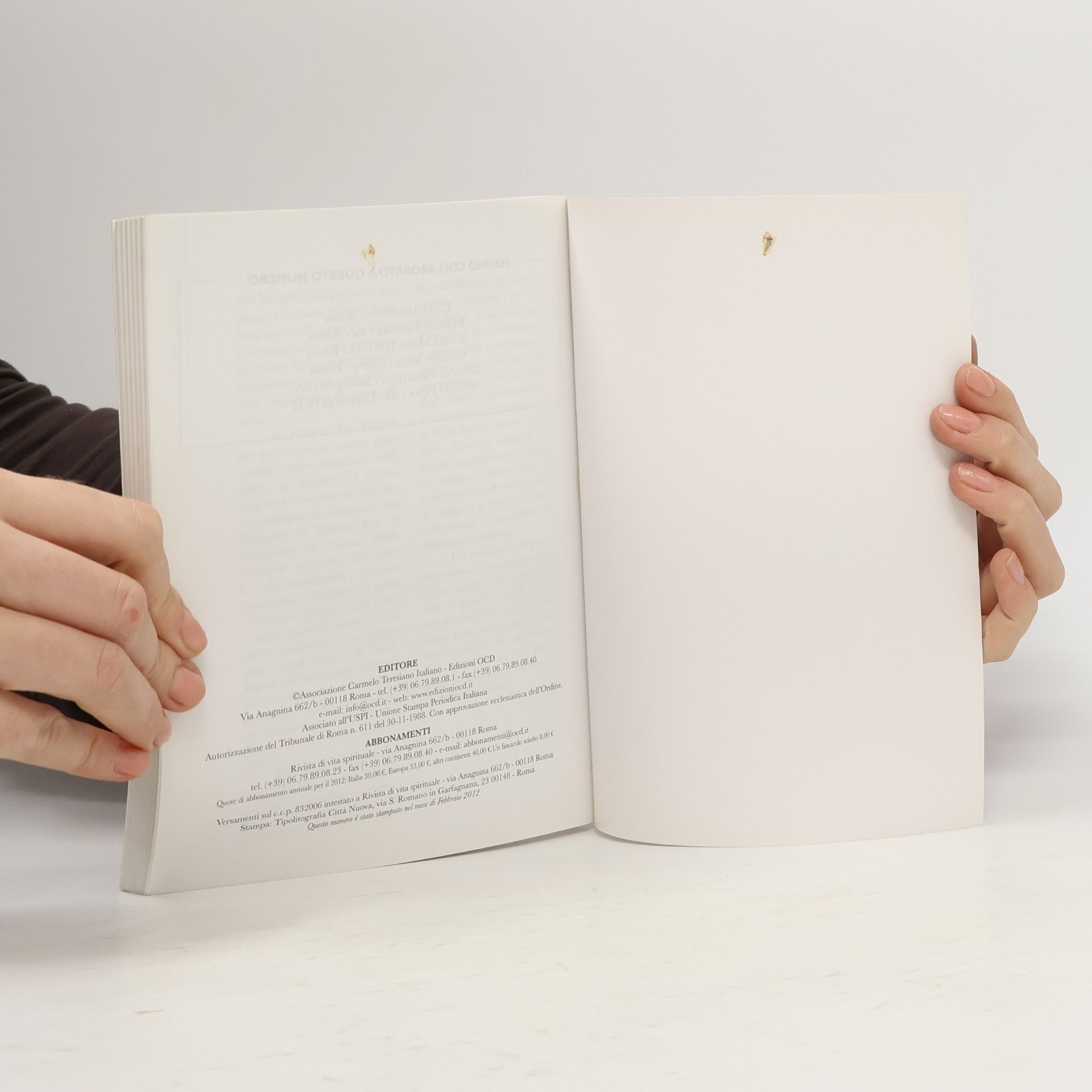 Autorenkollektiv Rivista di Vita Spirituale Anno 65 - N. 4/5