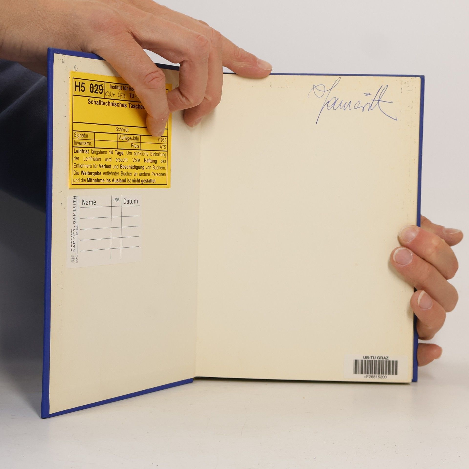 H. Schmidt Schalltechnisches Taschenbuch