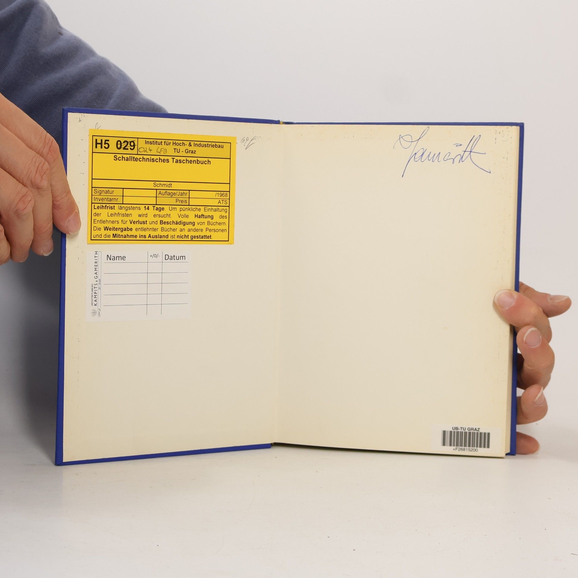 H. Schmidt Schalltechnisches Taschenbuch