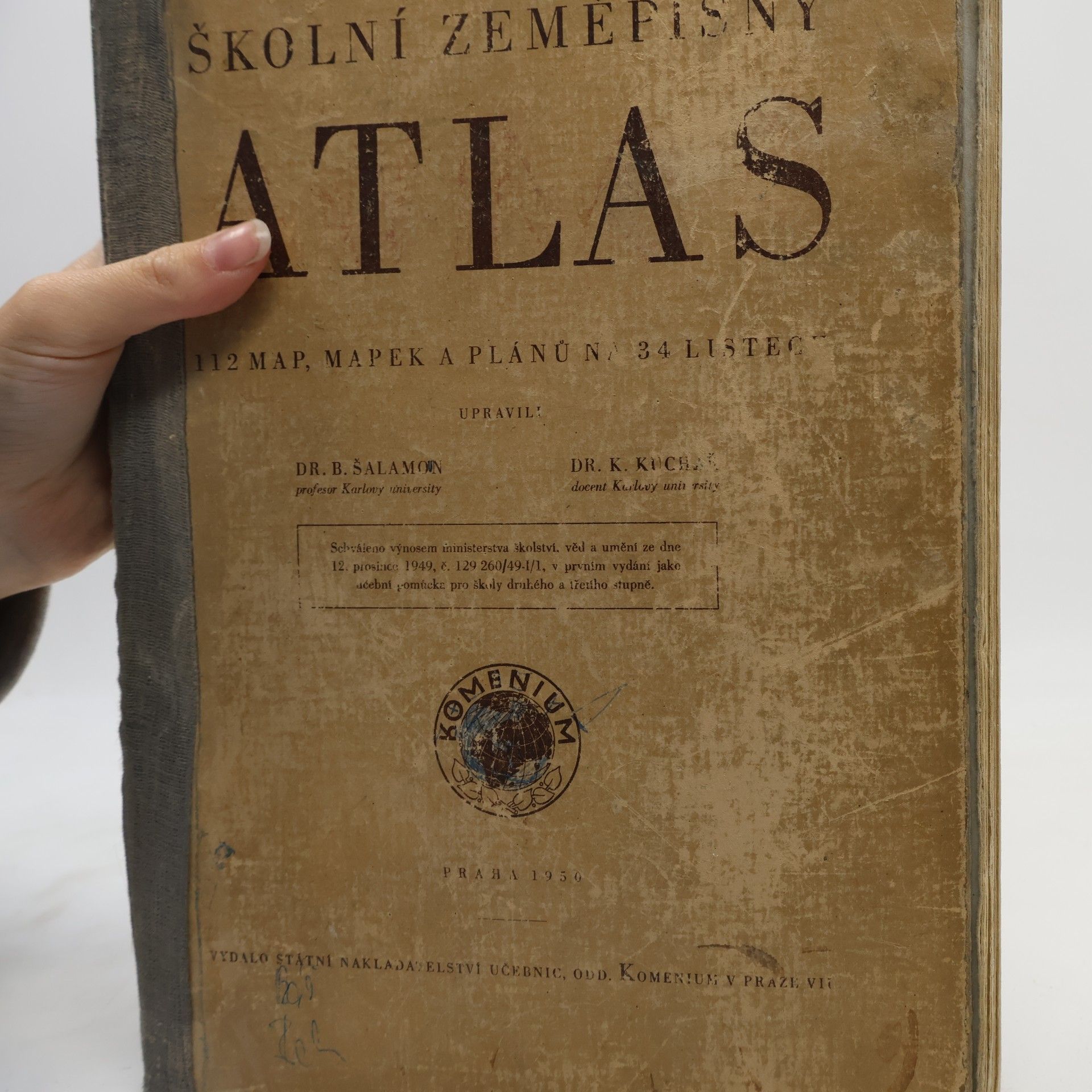 Bedřich Šalamon Školní zeměpisný atlas