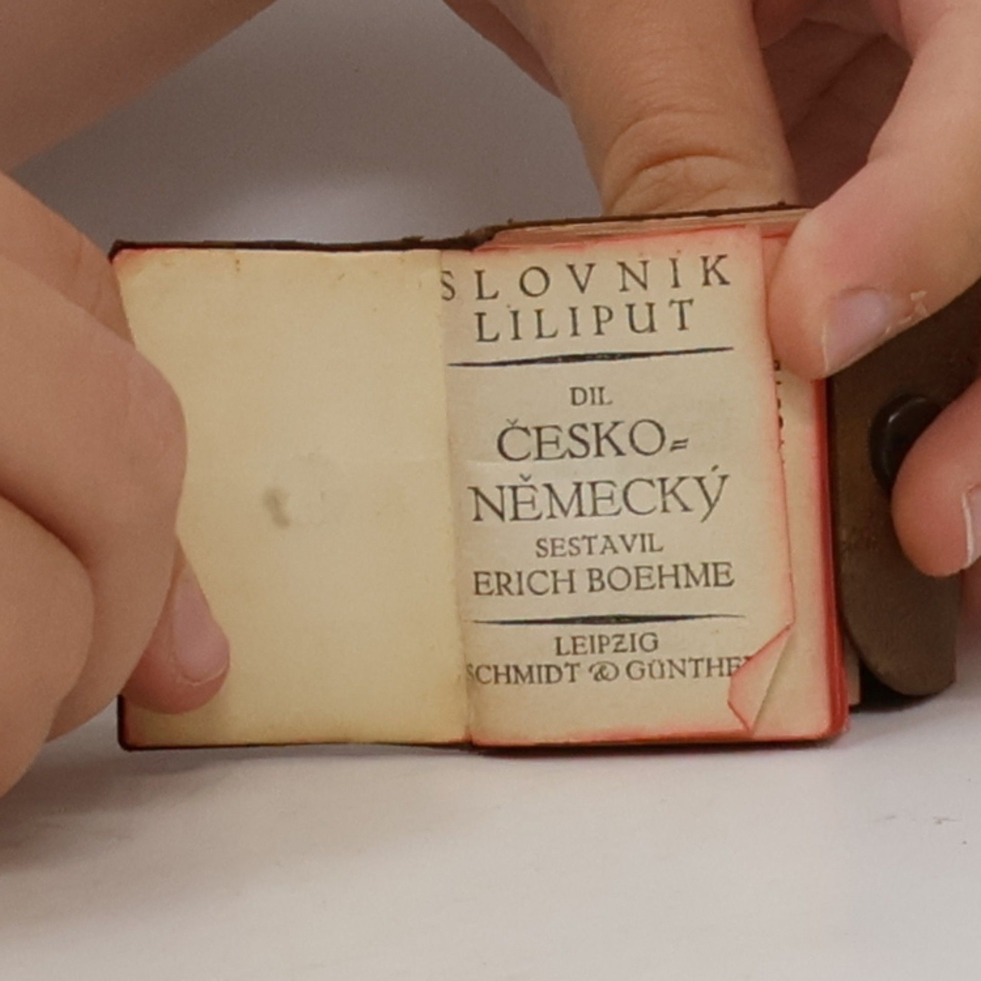 Erich Boehme SLOVNÍK LILIPUT DÍL ČESKO-NĚMECKÝ