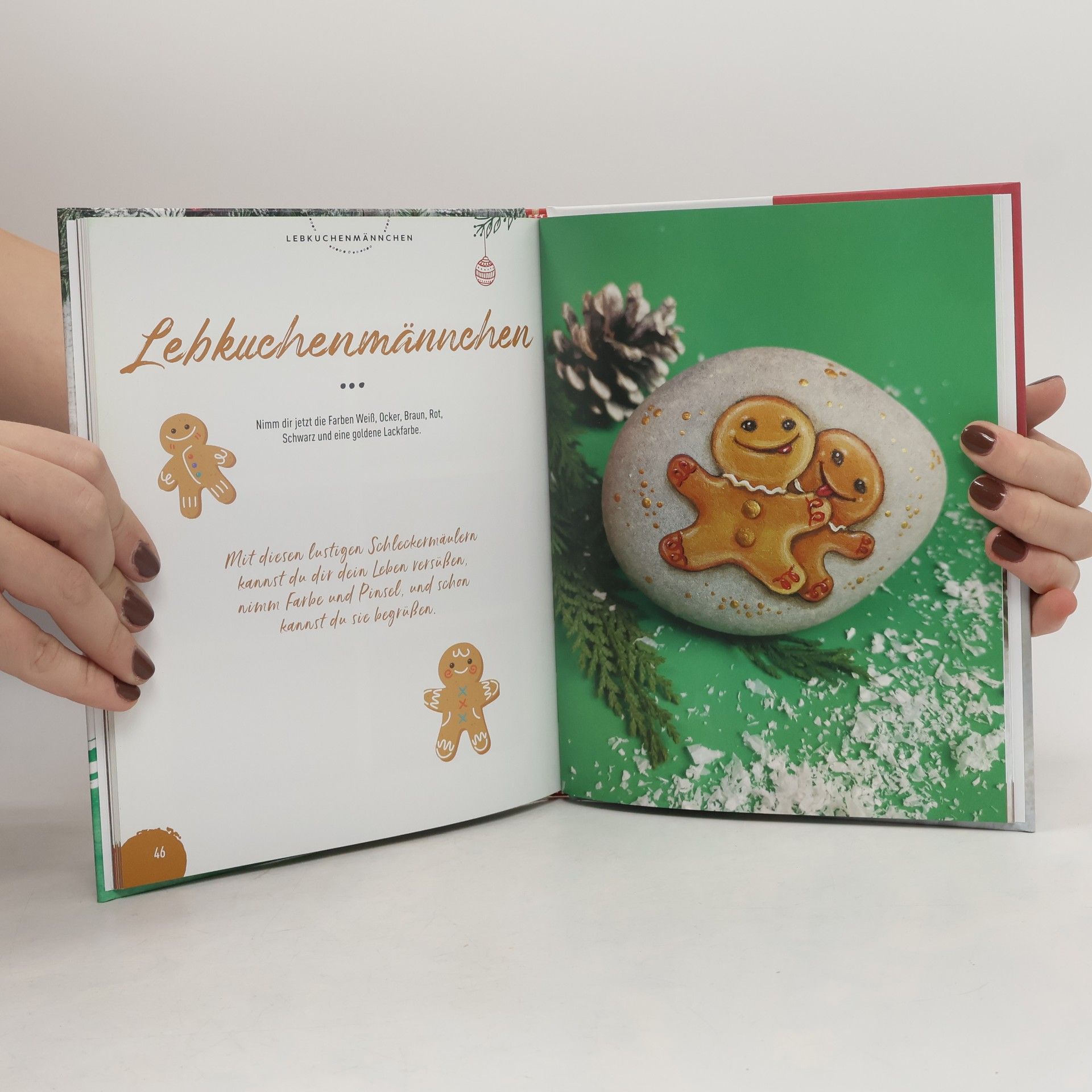 Marion Kaiser Weihnachts- und Wichtelsteine malen