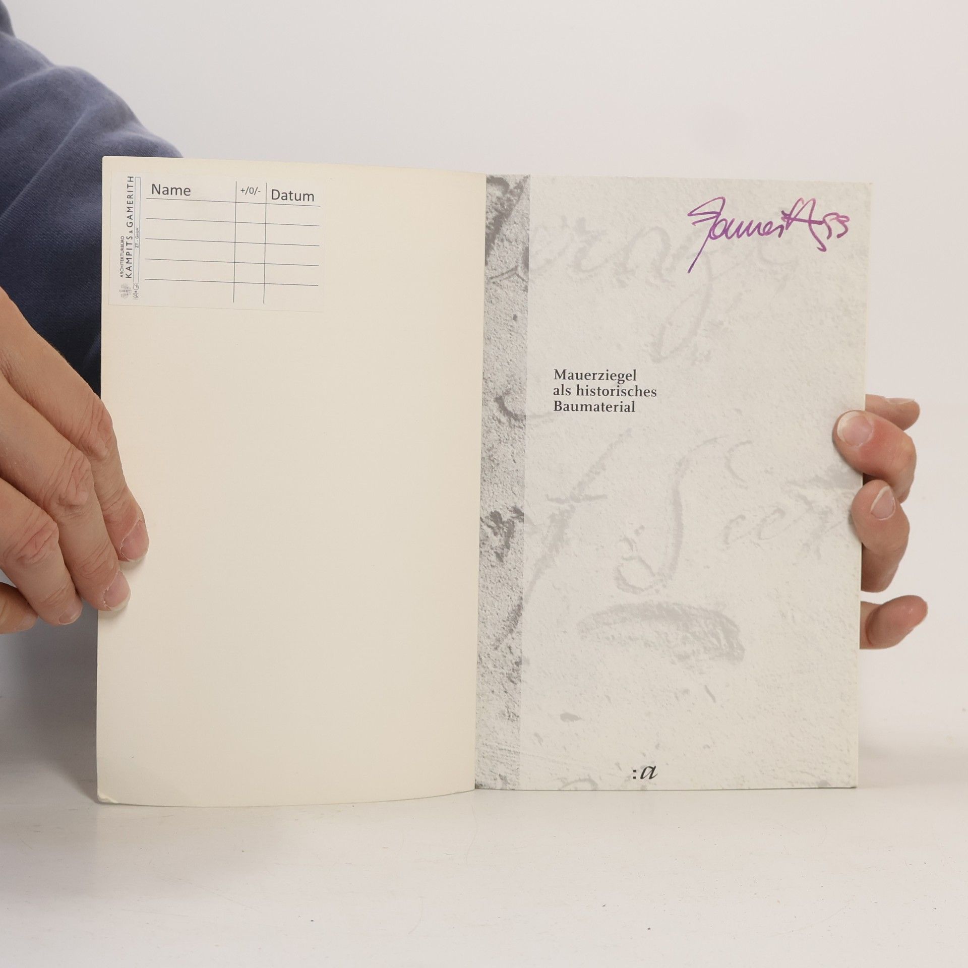 Mila Schrader Mauerziegel als historisches Baumaterial