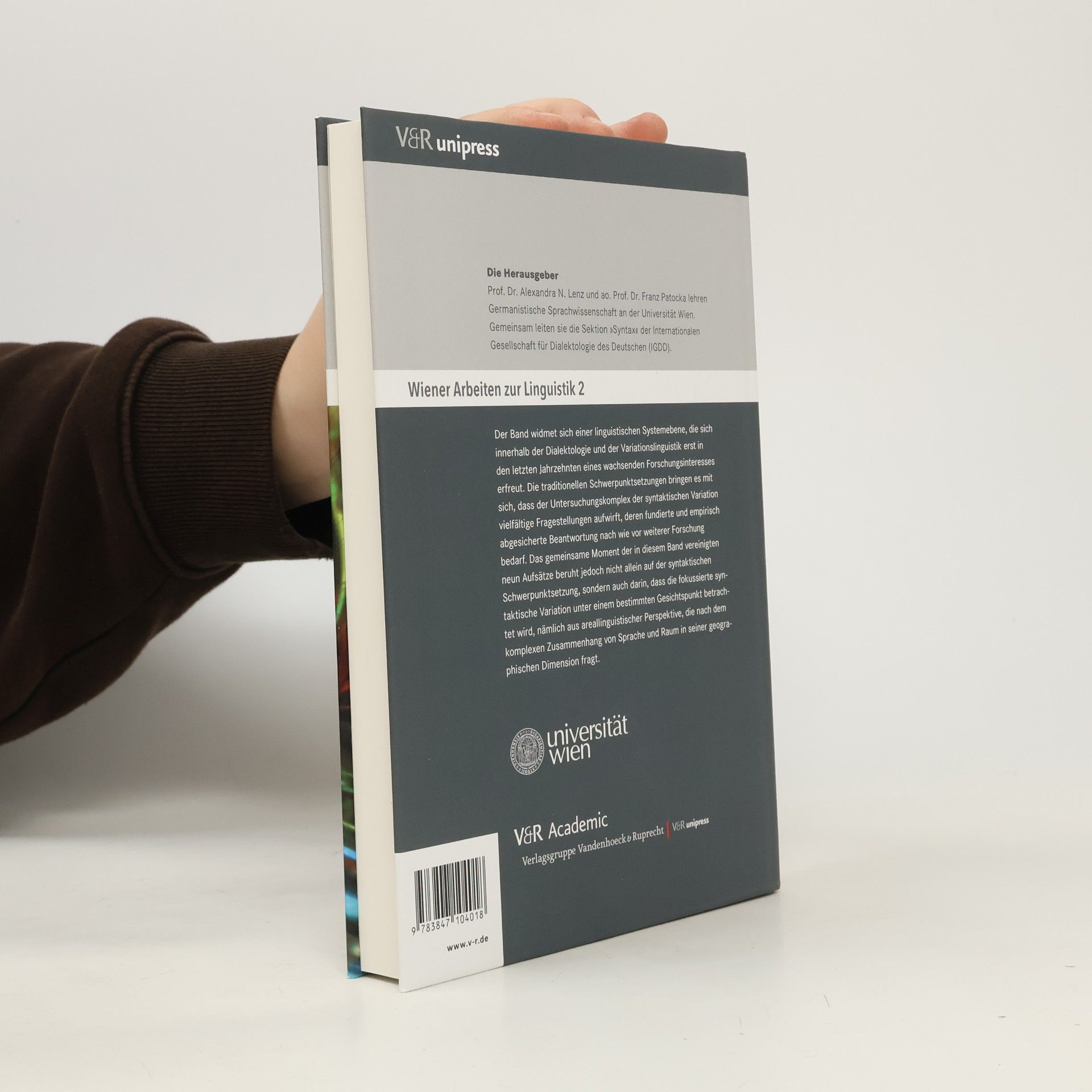 Alexandra N. Lenz Wiener Arbeiten zur Linguistik - 2: Syntaktische Variation