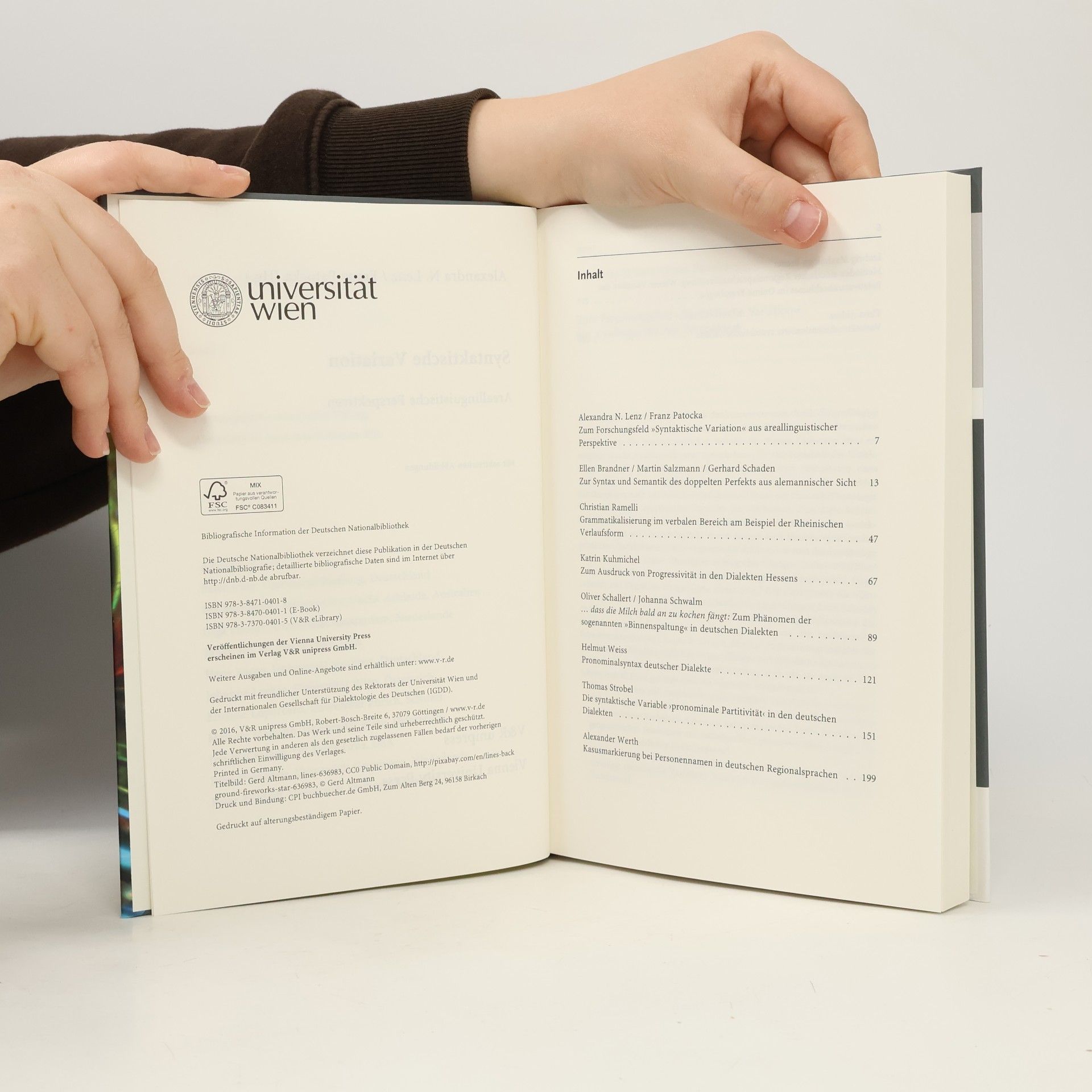 Alexandra N. Lenz Wiener Arbeiten zur Linguistik - 2: Syntaktische Variation