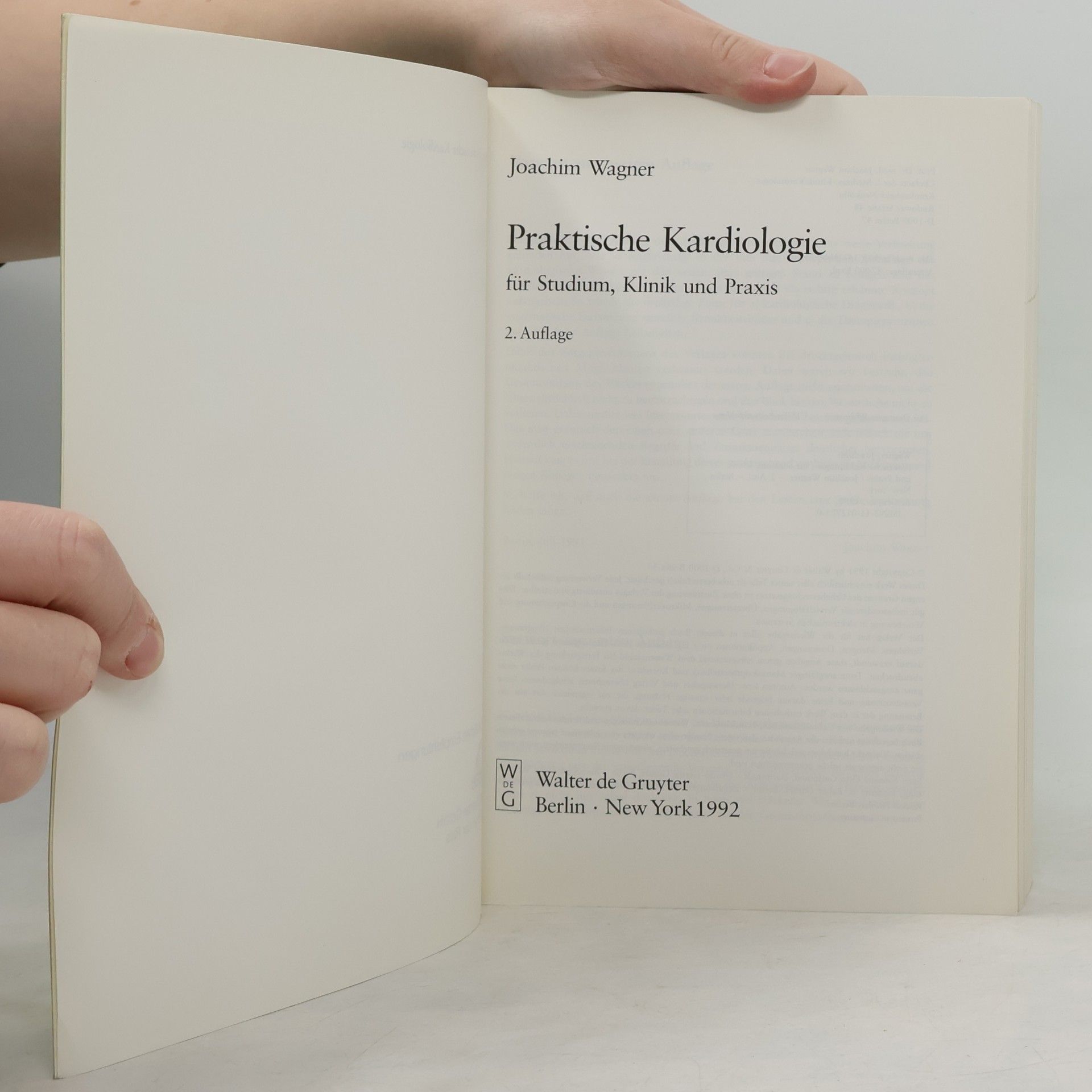 Joachim Wagner Praktische Kardiologie