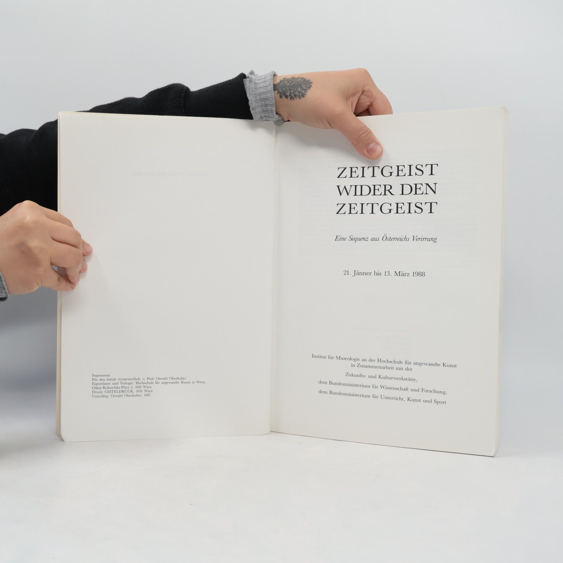 Oswald Oberhuber ZEITGEIST WIDER DEN ZEITGEIST