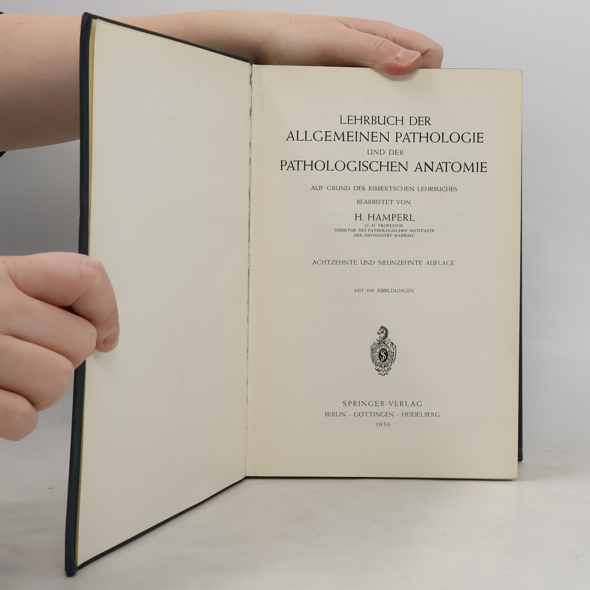 Hugo Ribbert Lehrbuch der allgemeinen Pathologie und der pathologischen Anatomie