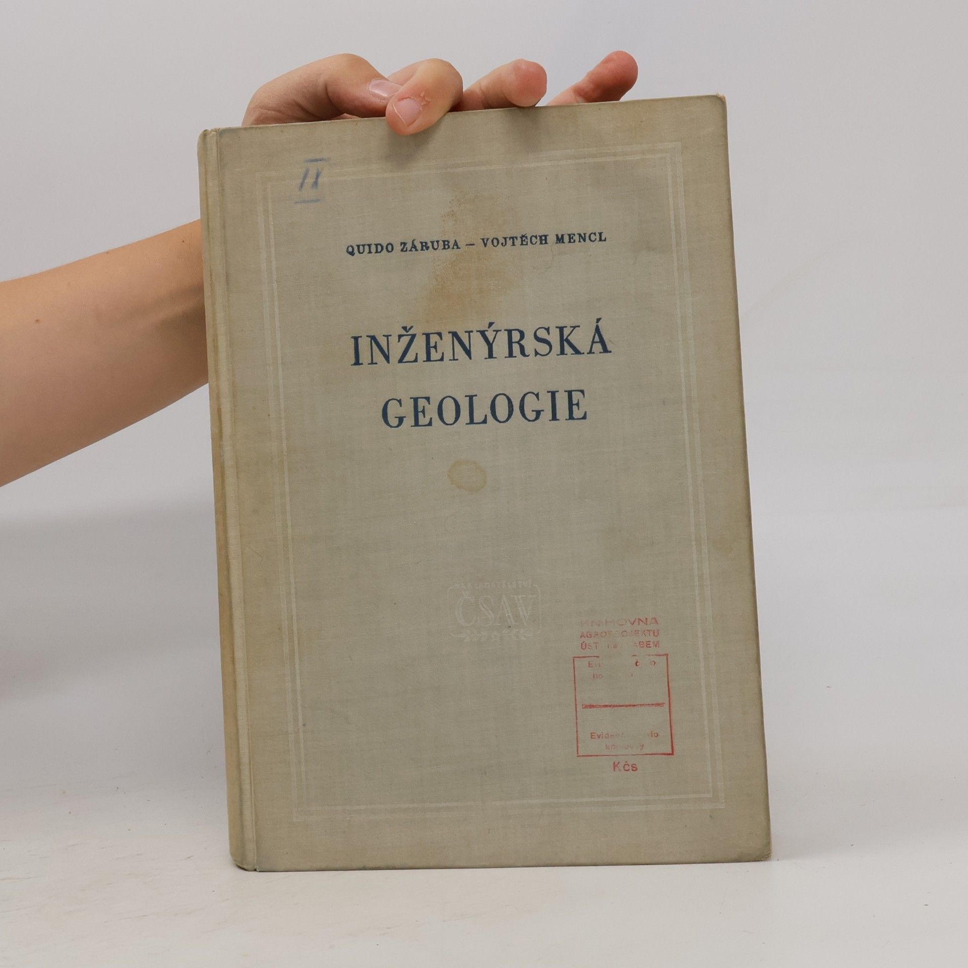 Quido Záruba Inženýrská geologie