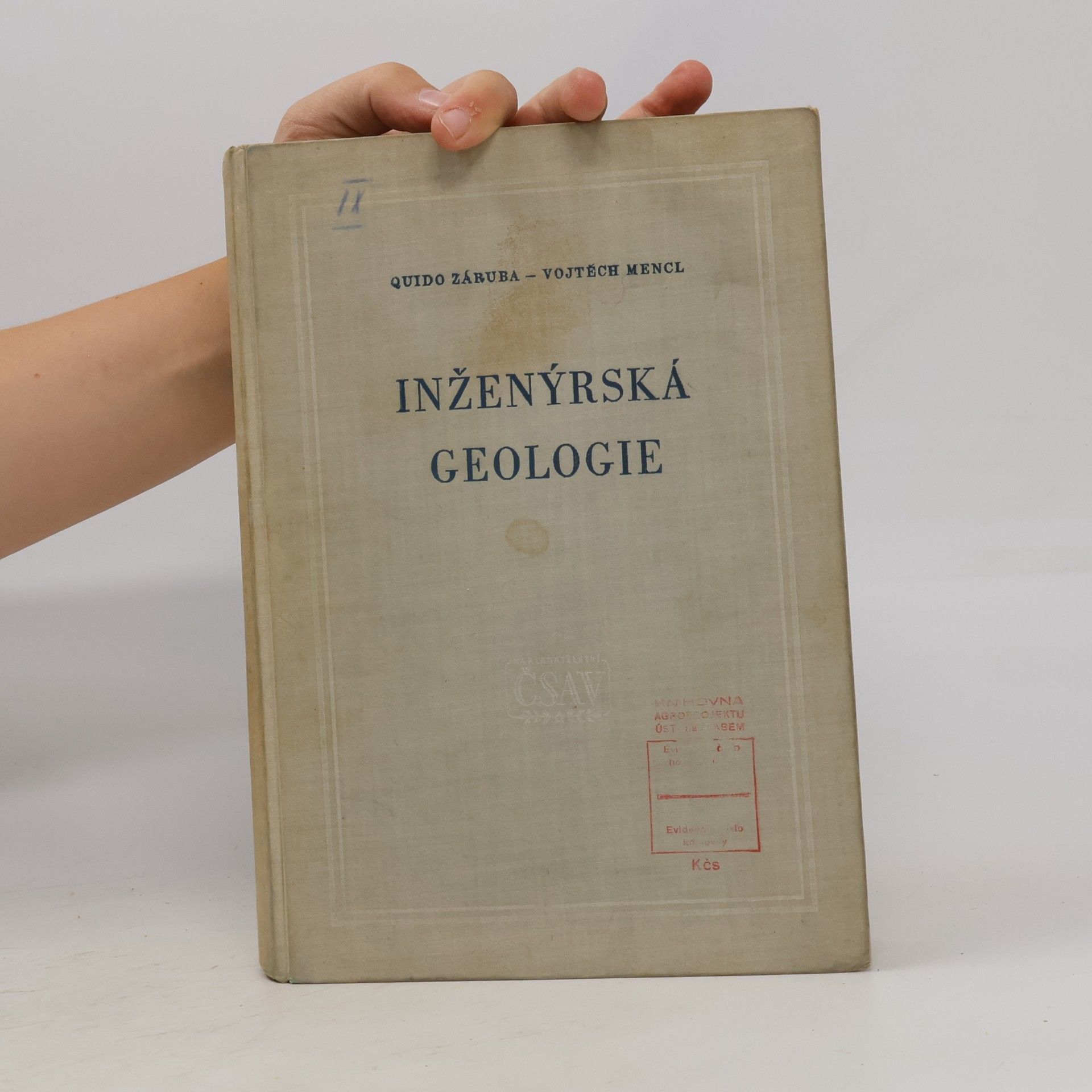 Quido Záruba Inženýrská geologie