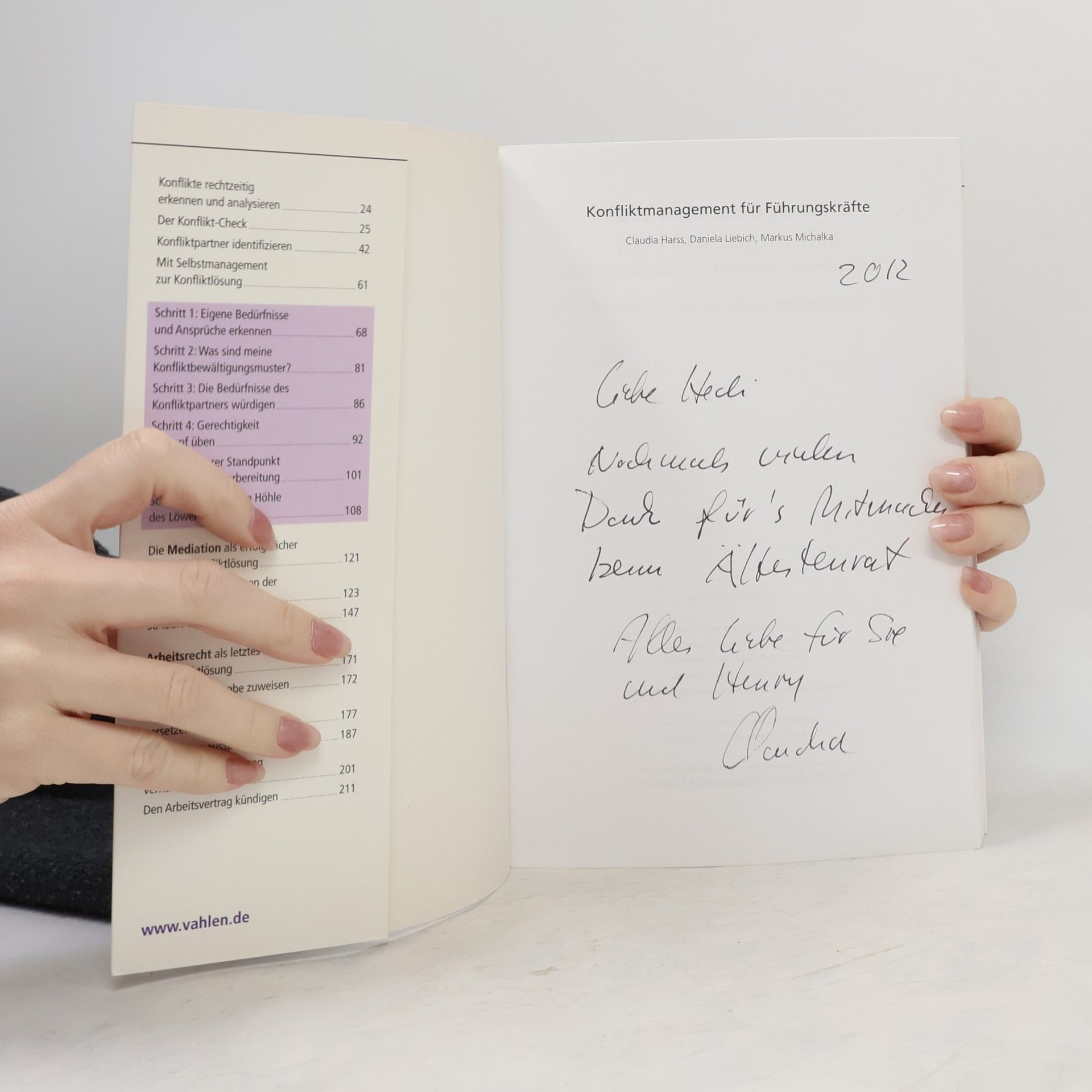 Claudia Harss Praxis: Konfliktmanagement für Führungskräfte
