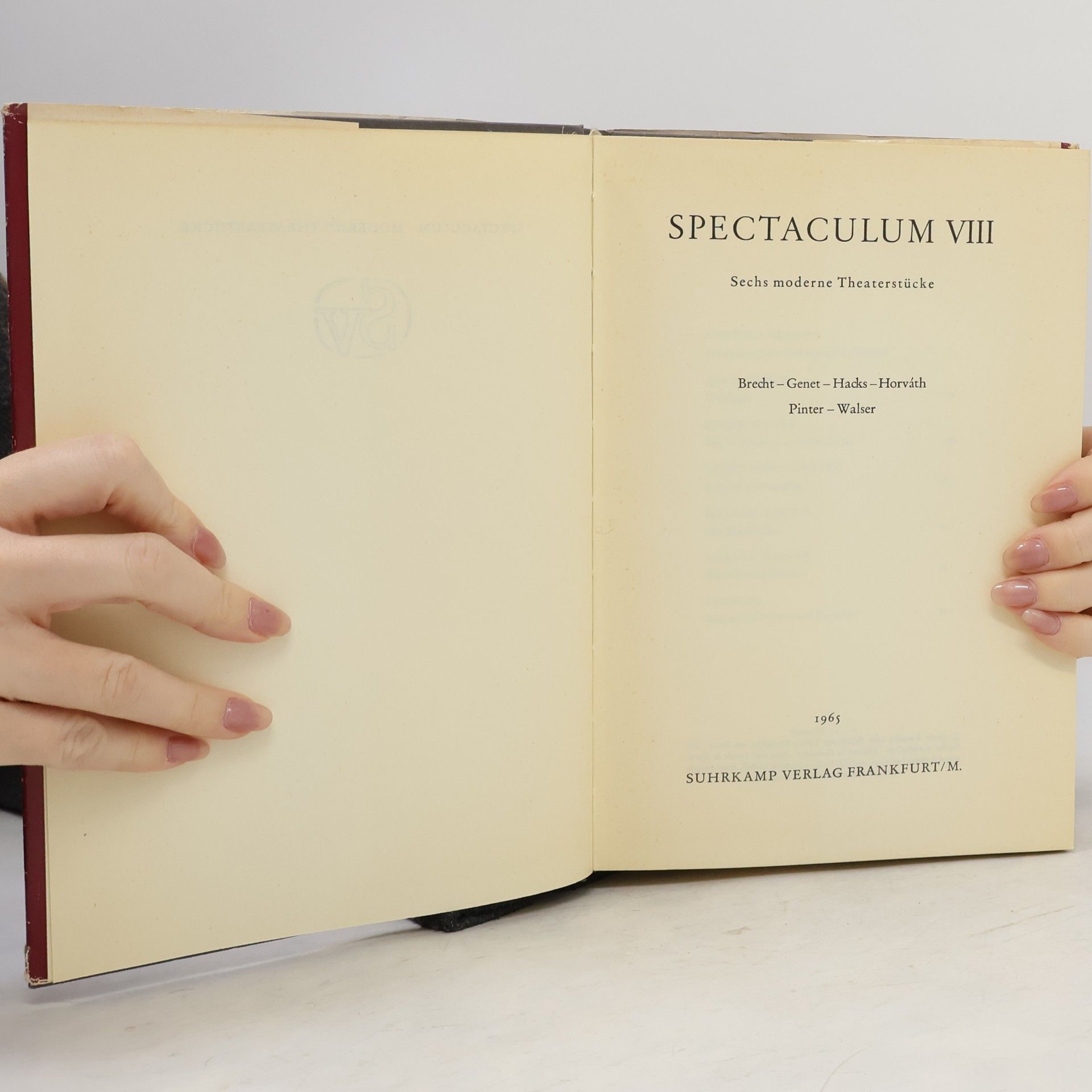AA.VV. Spectaculum 8. Moderne Theaterstücke