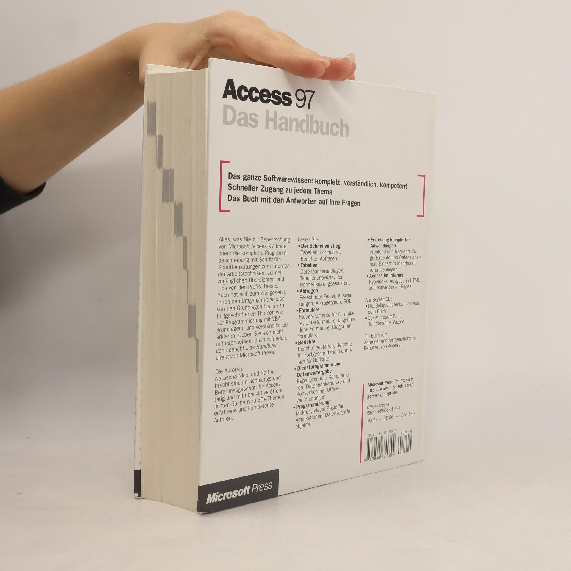 Natascha Nicol Microsoft Access 97 - das Handbuch, m. CD-ROM