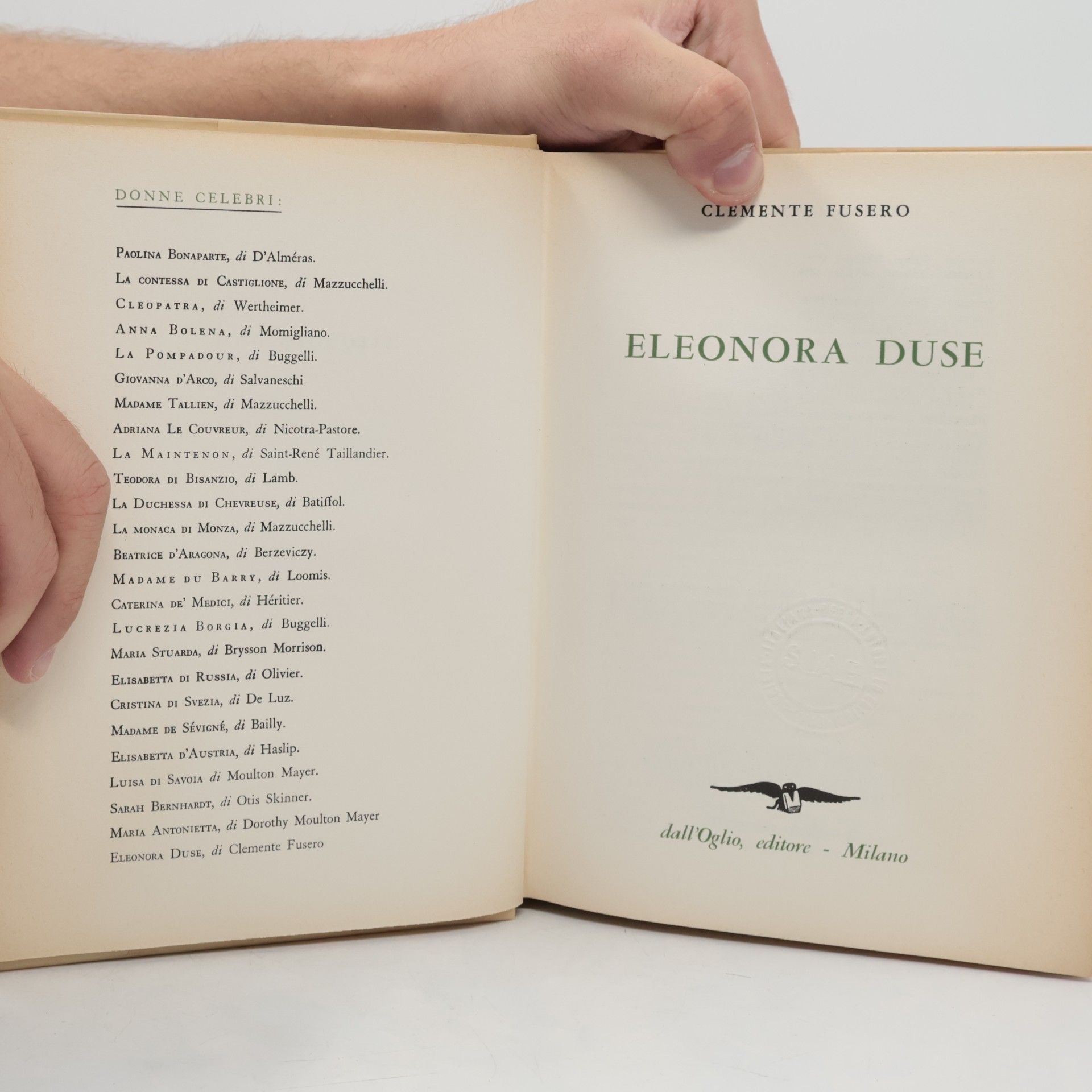 Fusero Clemente Eleonora Duse