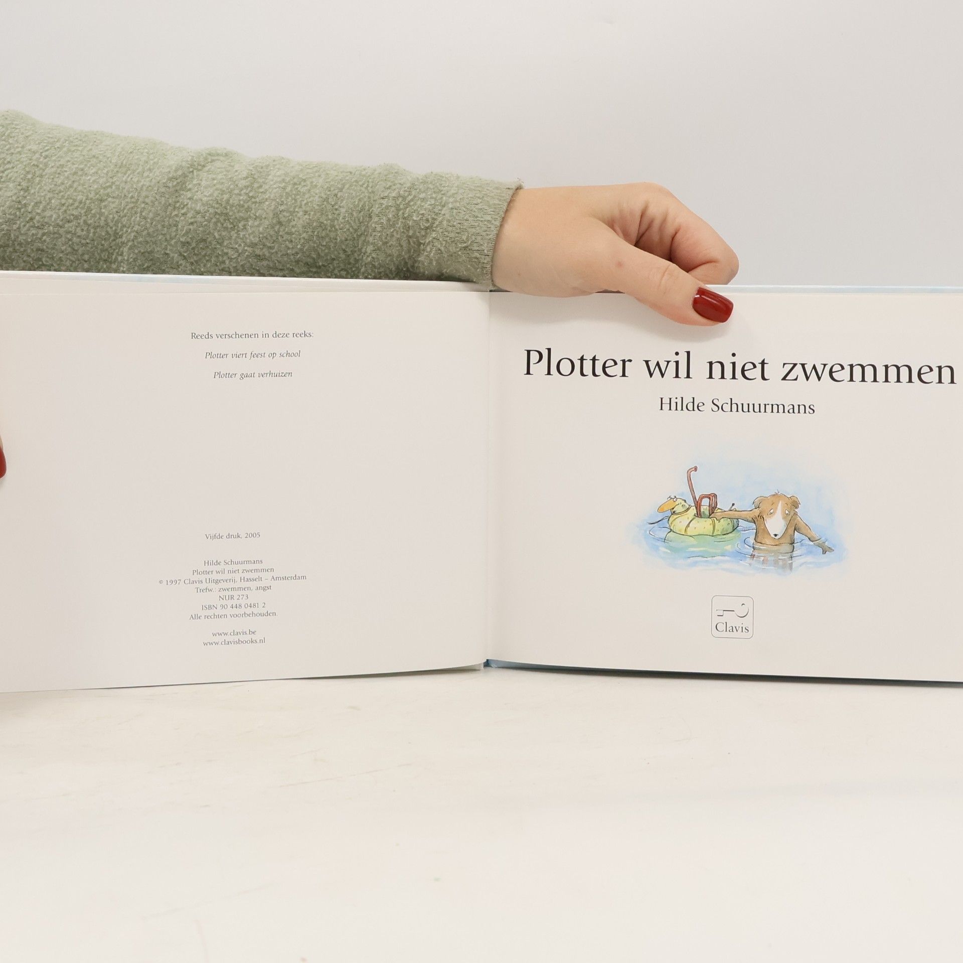 Hilde Schuurmans Plotter wil niet zwemmen