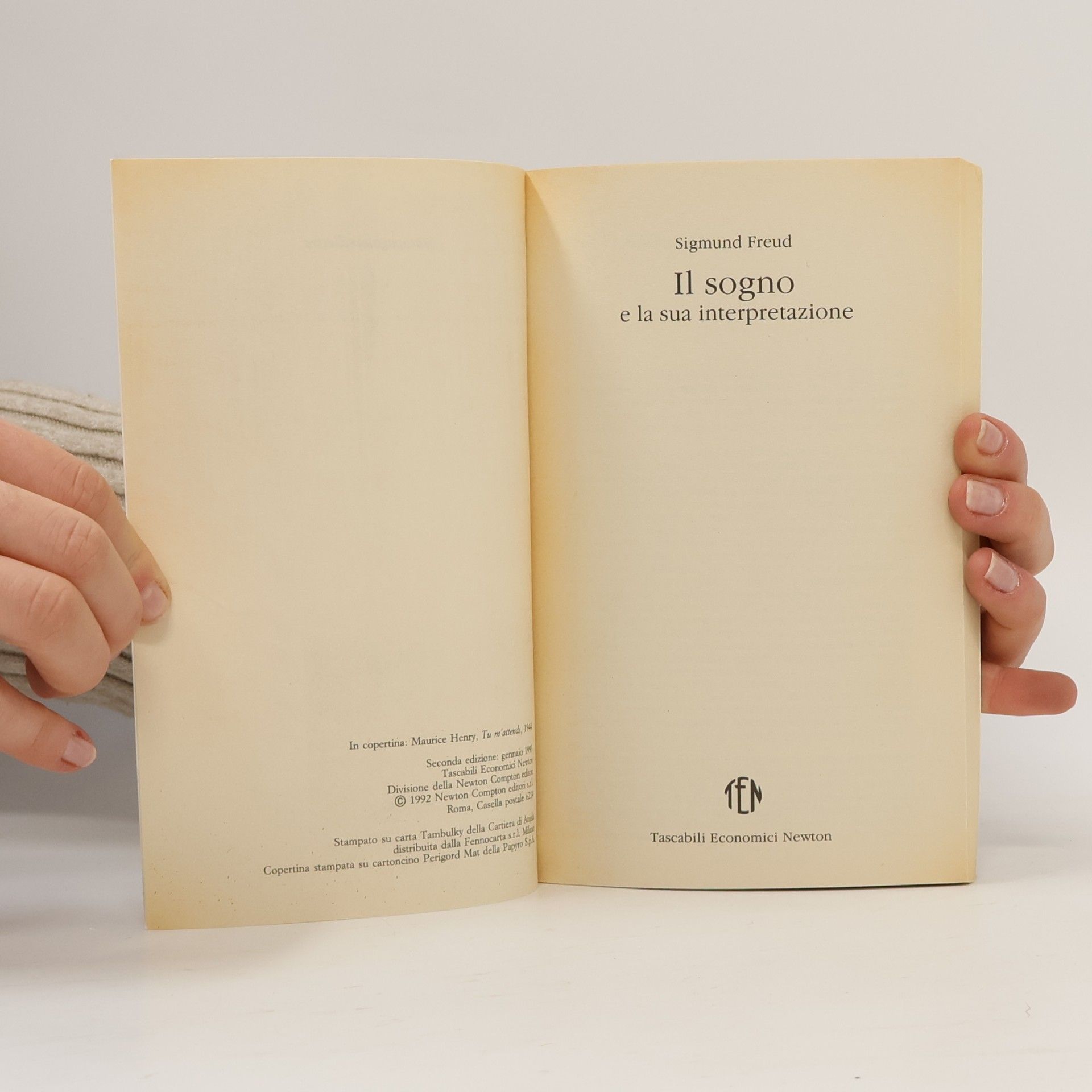 Sigmund Freud Il sogno e la sua interpretazione