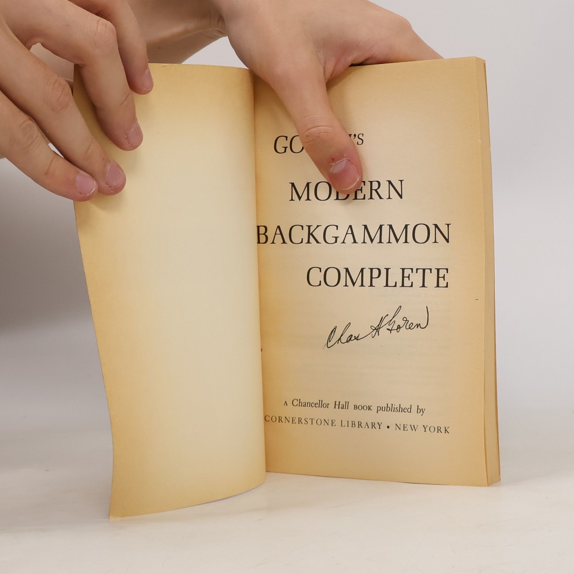Charles Henry Goren Gorens Modern Backgammon Complete