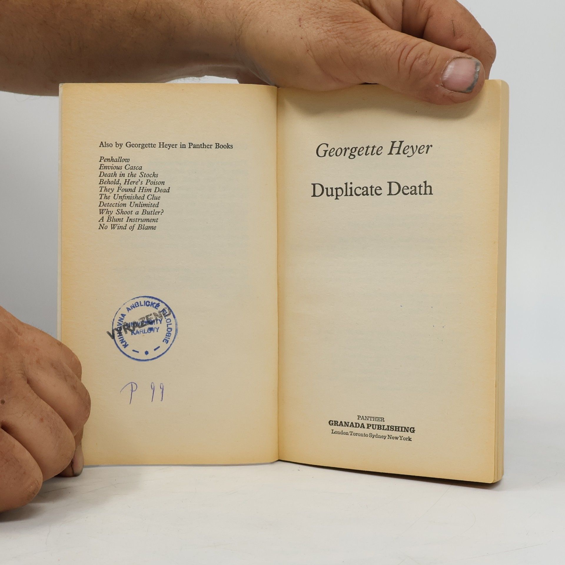 Georgette Heyer Duplicate Death