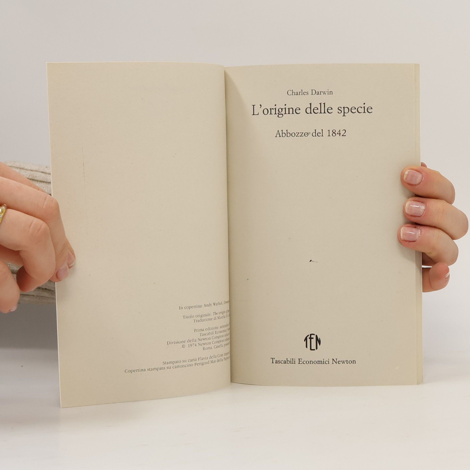 Charles Darwin L'origine delle specie