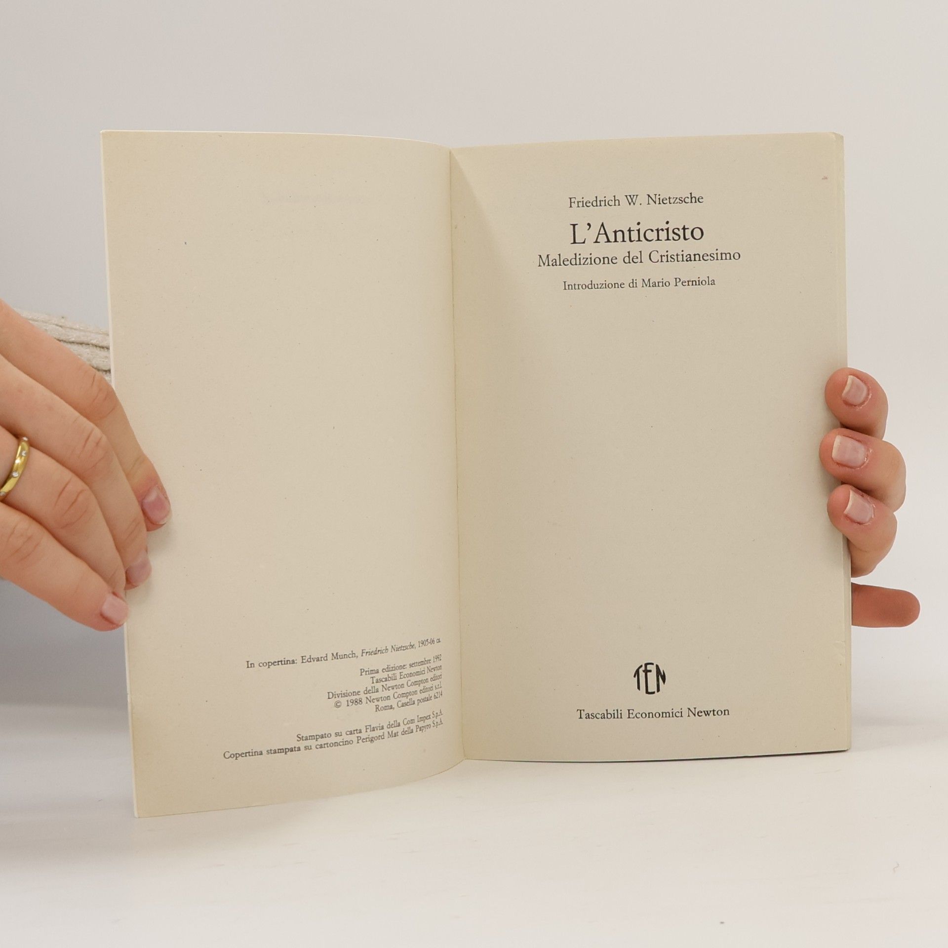 Friedrich Nietzsche L'Anticristo. Maledizione del Cristianesimo