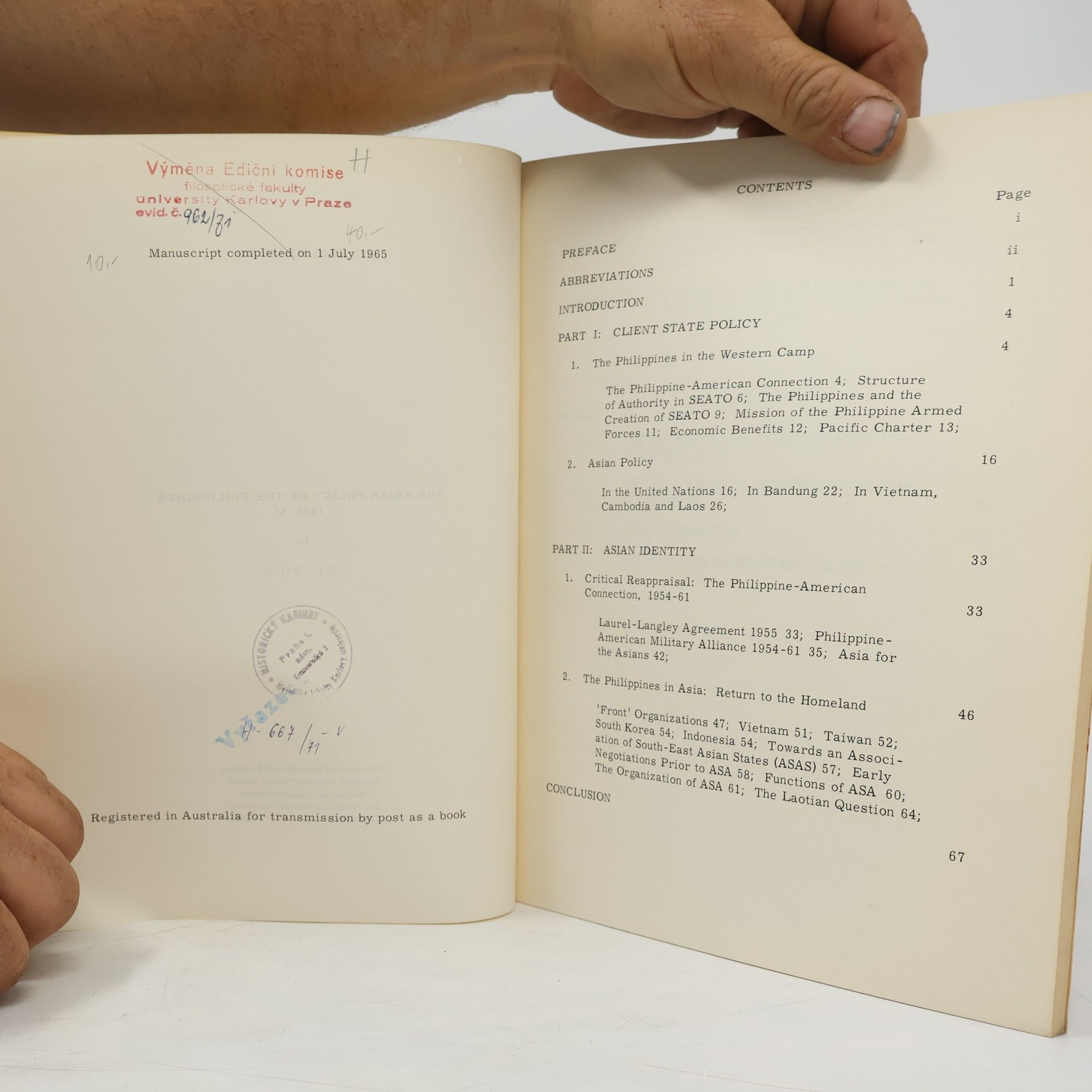 Jean-Luc Vellut The Asian Policy of the Philippines 1954-61
