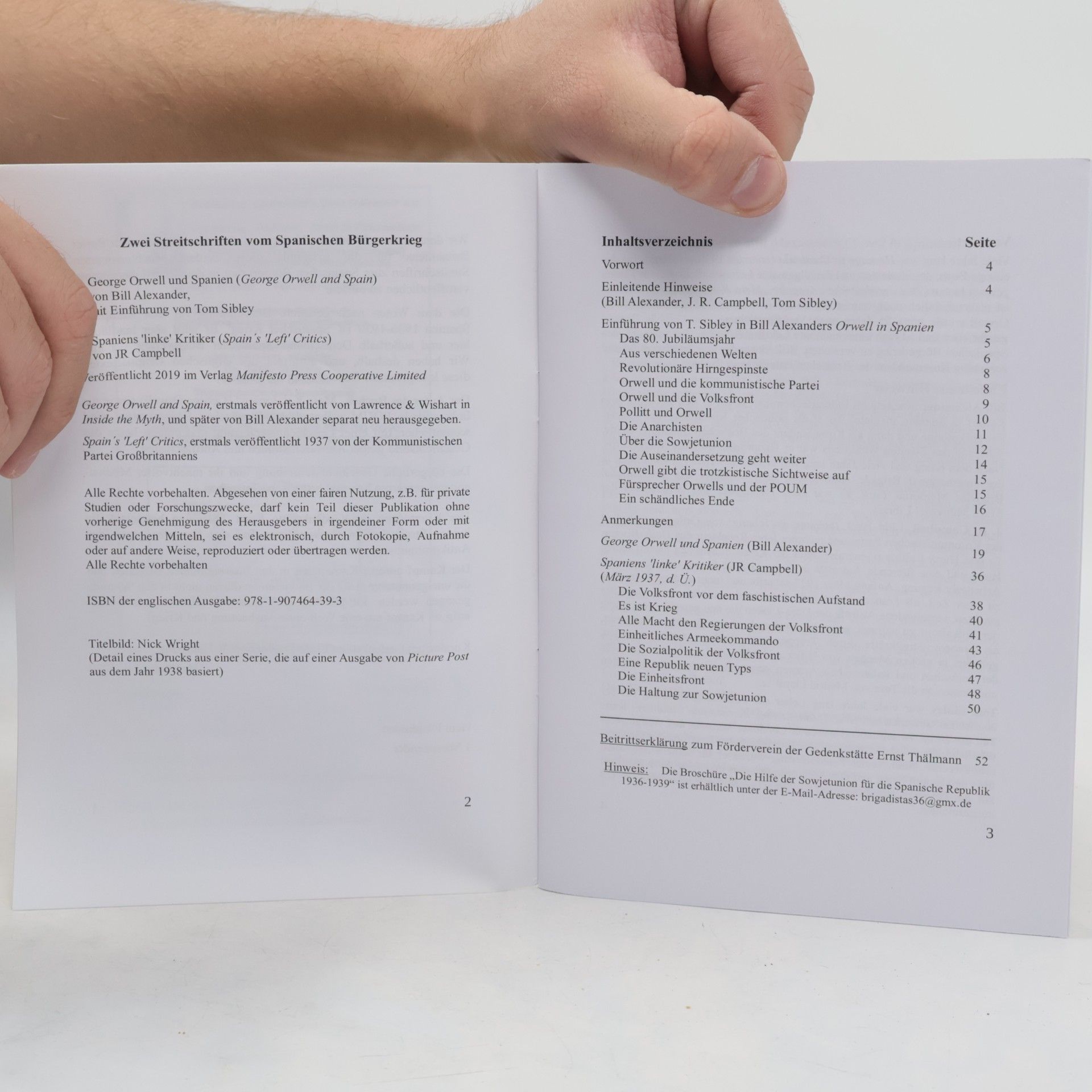 John W. Jr. Campbell Zwei Streitschriften zum Spanischen Bürgerkrieg: Spaniens „linke“ Kritiker & George Orwell und Spanien
