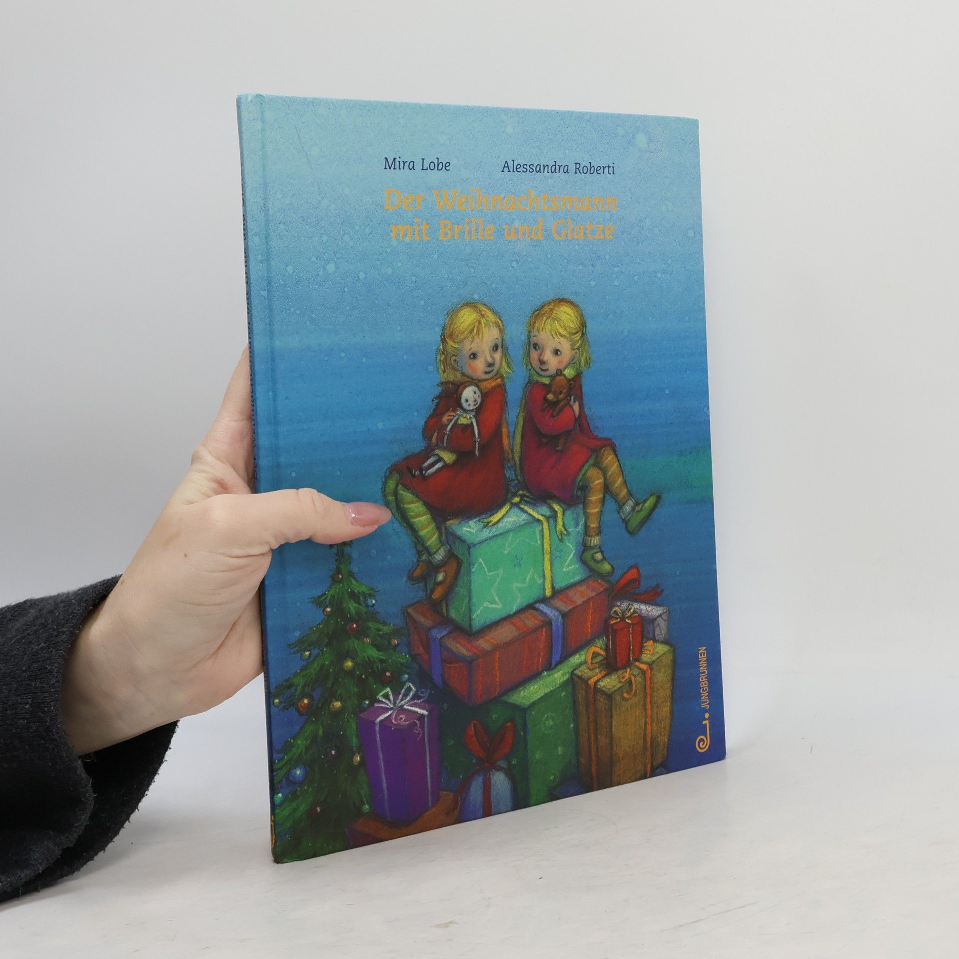 Der Weihnachtsmann mit Brille und Glatze