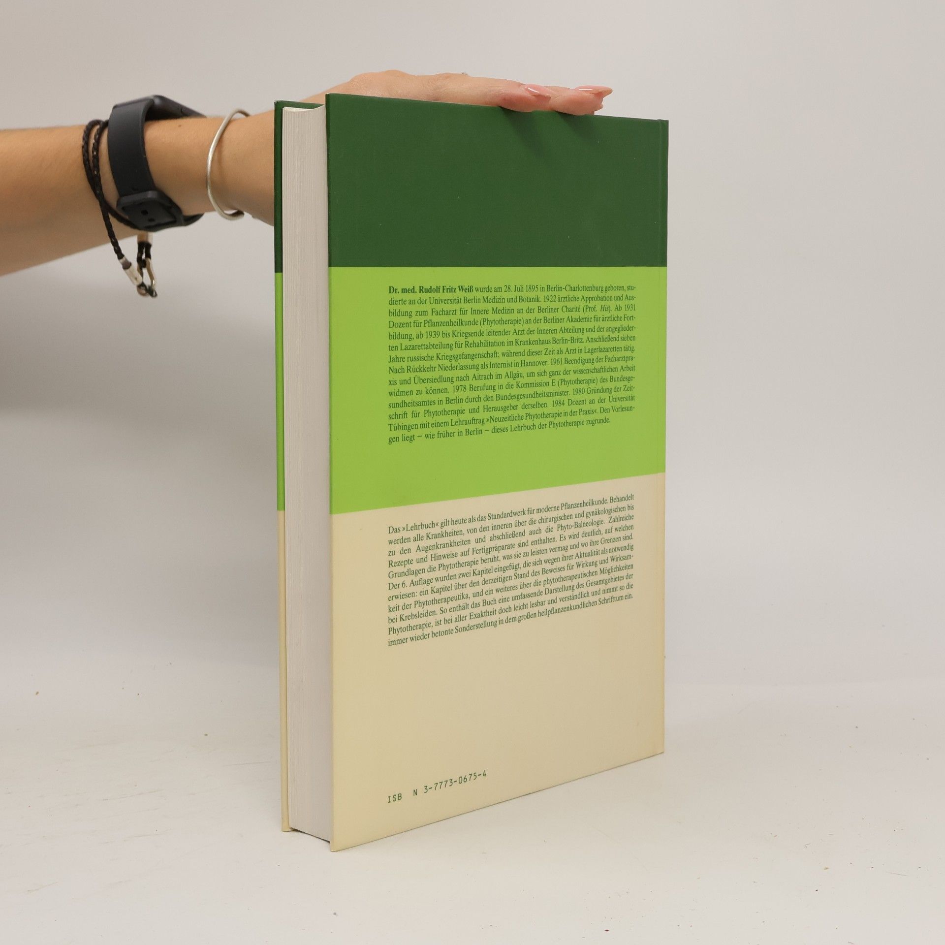 Rudolf Fritz Weiss Lehrbuch der Phytotherapie