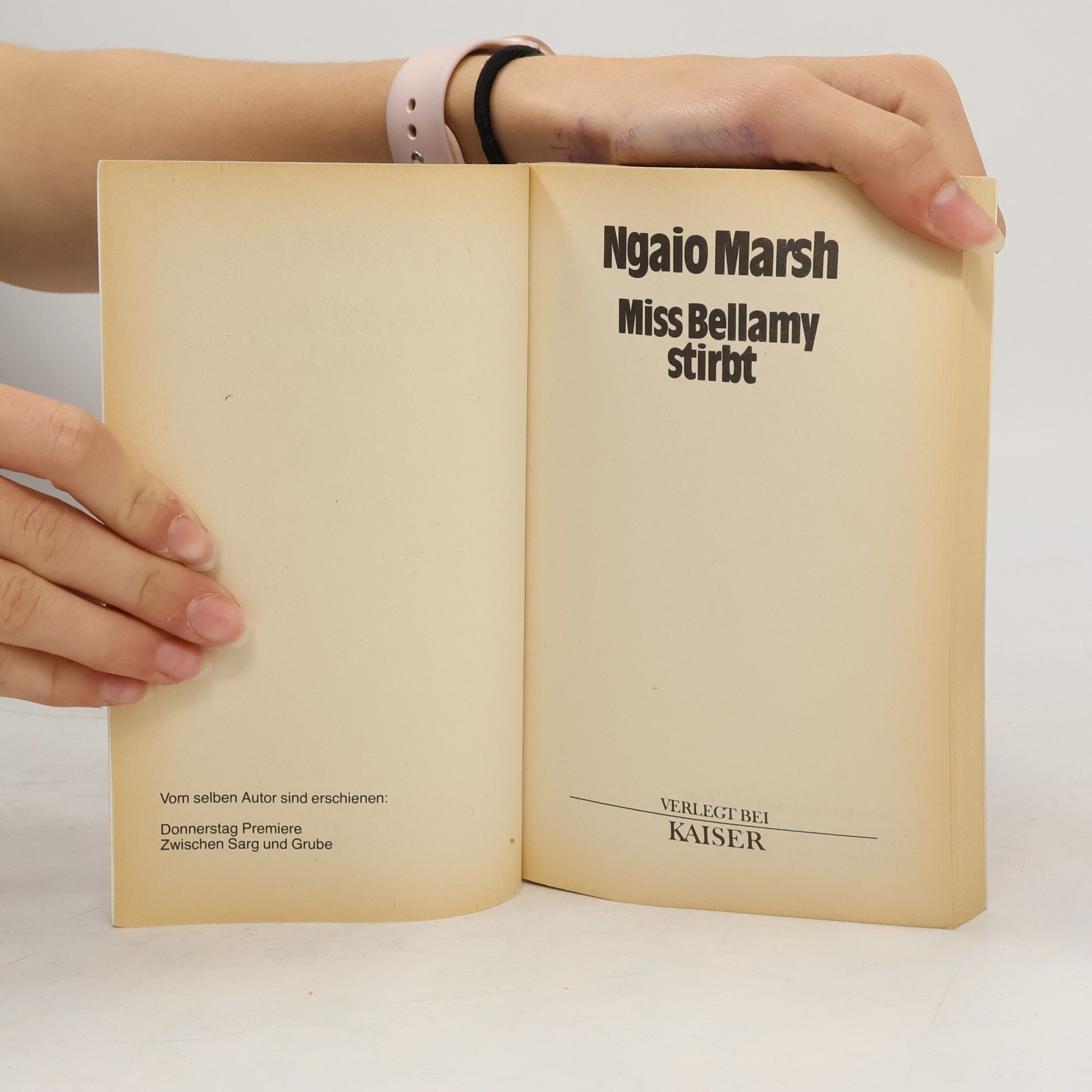 Ngaio Marsh Miss Bellamy stirbt