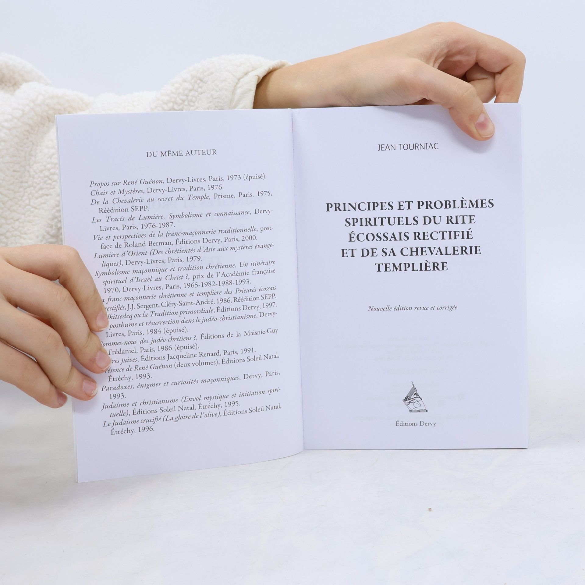 Jean Tourniac Principes et problèmes spirituels du Rite Écossais Rectifié et de sa Chevalerie Templière