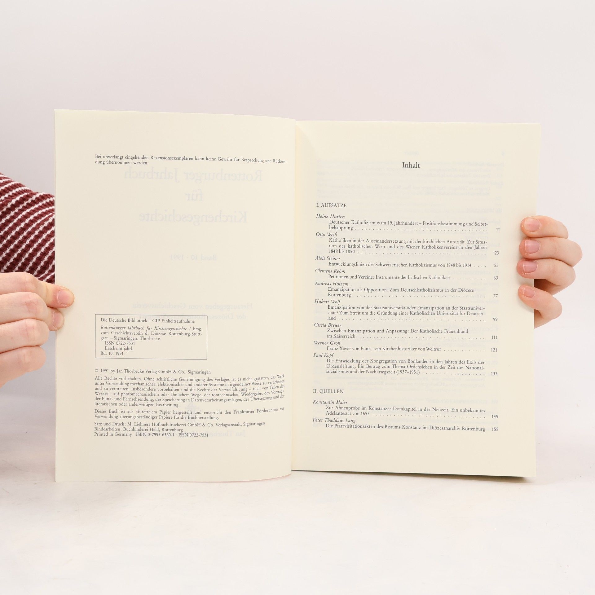 Geschichtsverein der Diözese Rottenburg-Stuttgart Rottenburger Jahrbuch für Kirchengeschichte