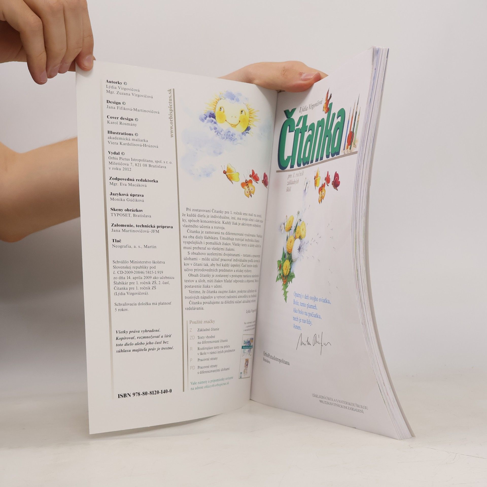 Various authors Čítanka pre 1. ročník základných škôl