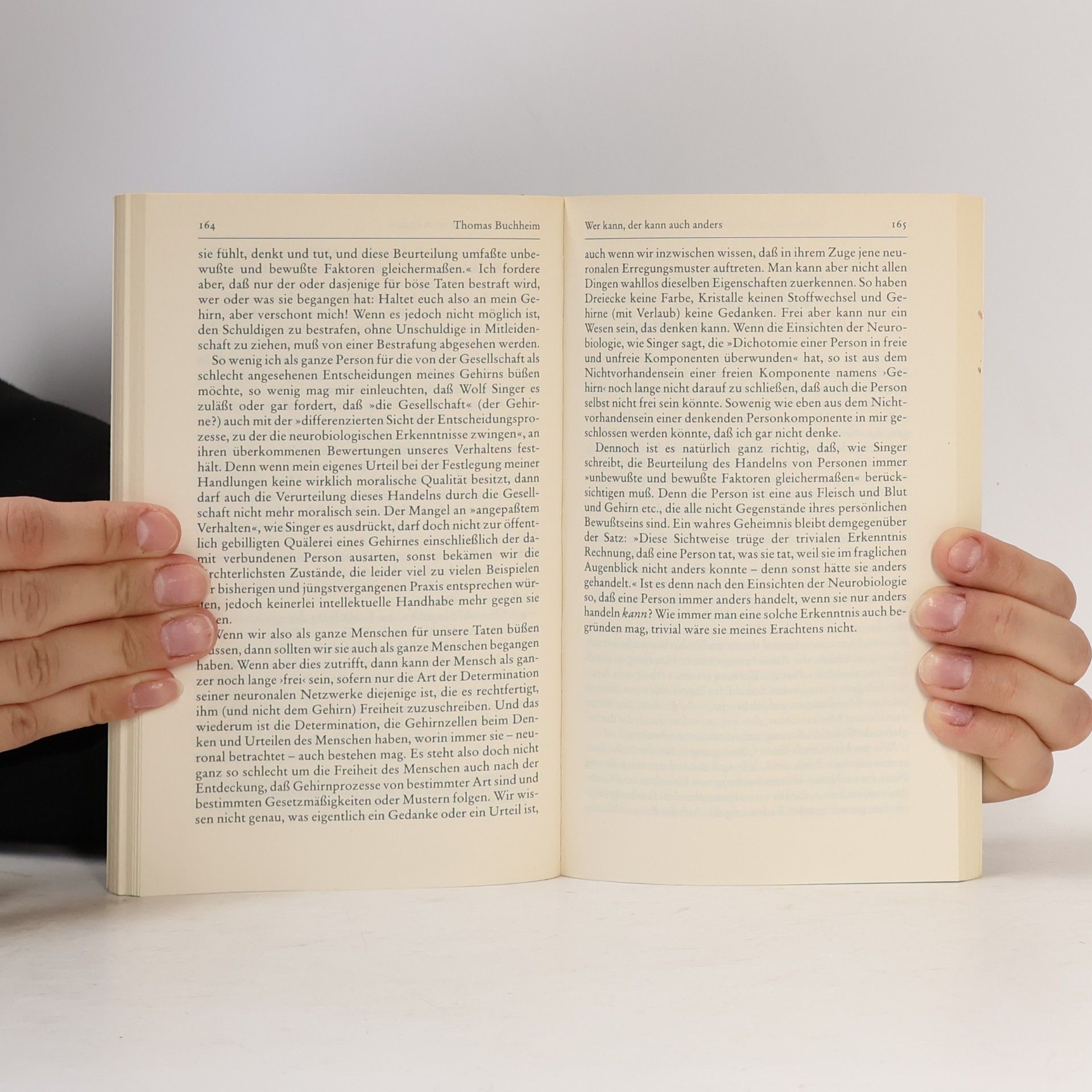 Christian Geyer Hirnforschung und Willensfreiheit