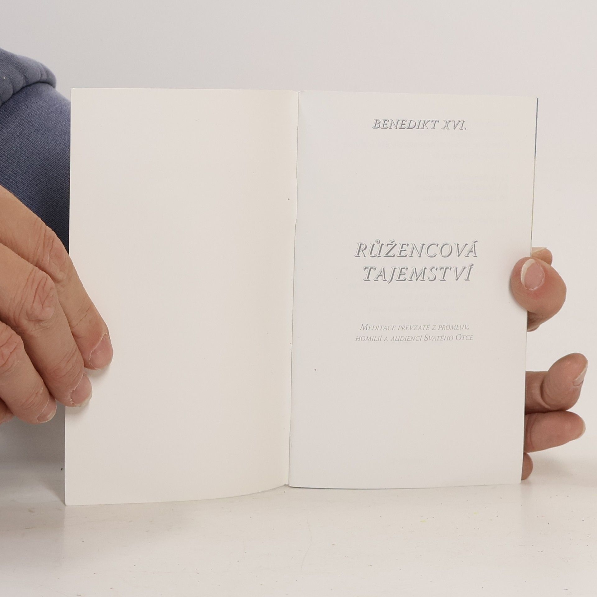 Benedikt XVI. Růžencová tajemství