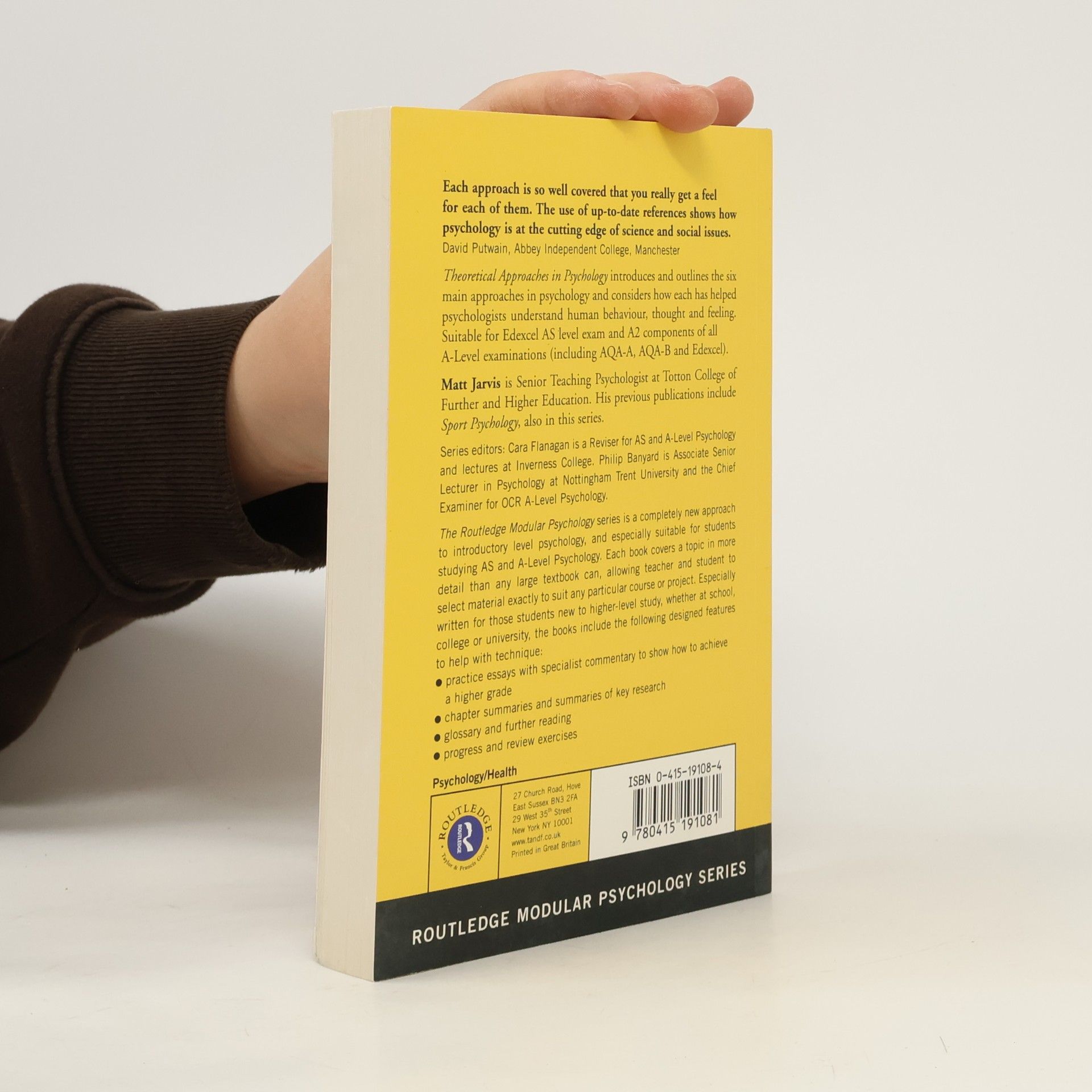 Matt Jarvis Theoretical Approaches in Psychology : Perspectives and Research