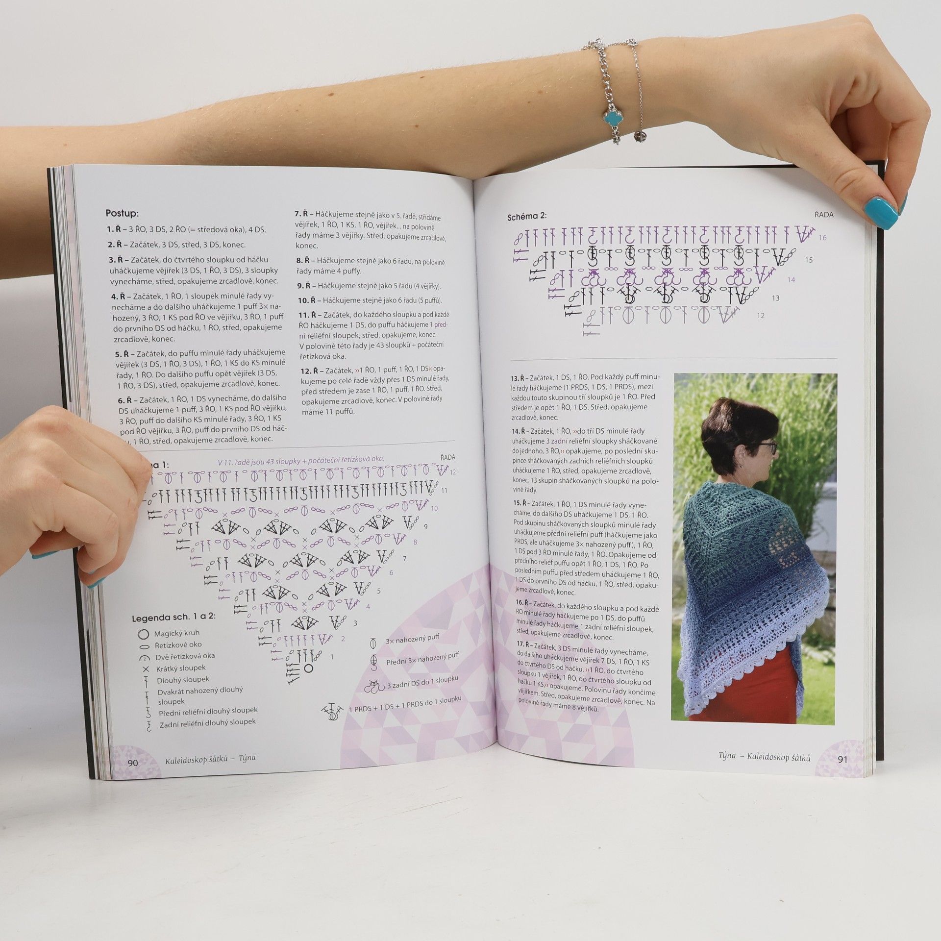 Lucia Štefanides Kaleidoskop šátků : originální české návody na háčkované a pletené šátky