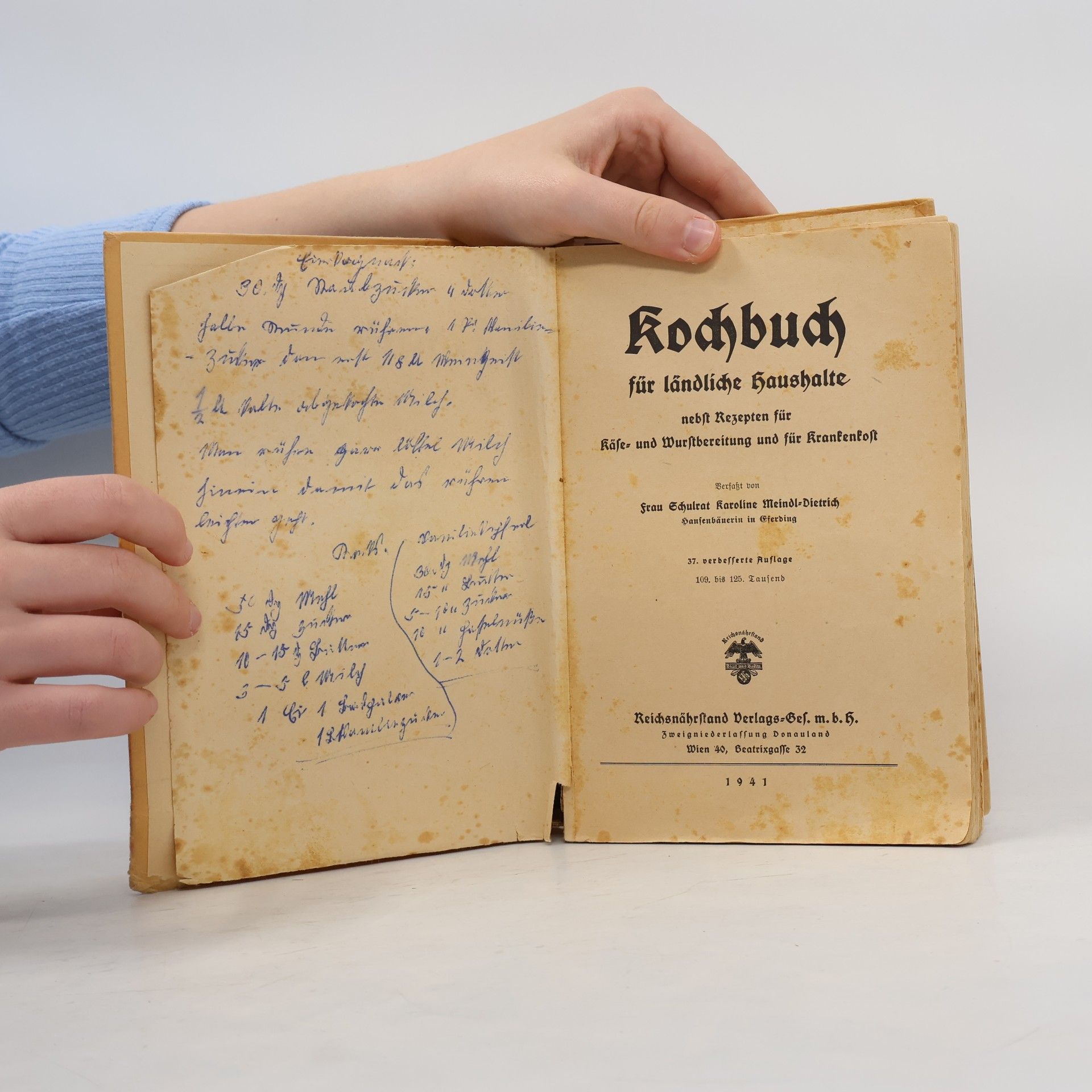 Various authors Kochbuch für ländliche Haushalte