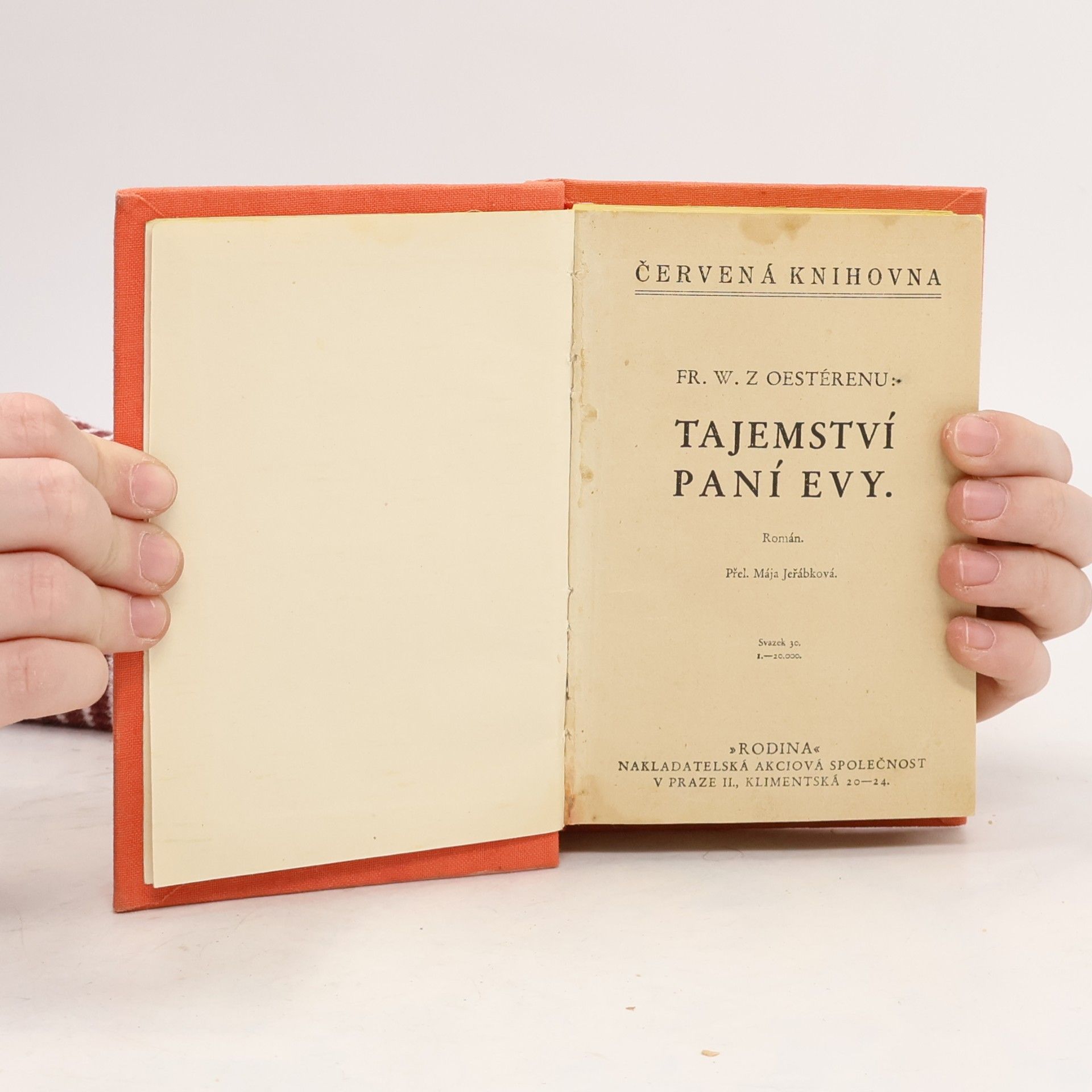 Friedrich Werner van Oestéren Tajemství paní Evy