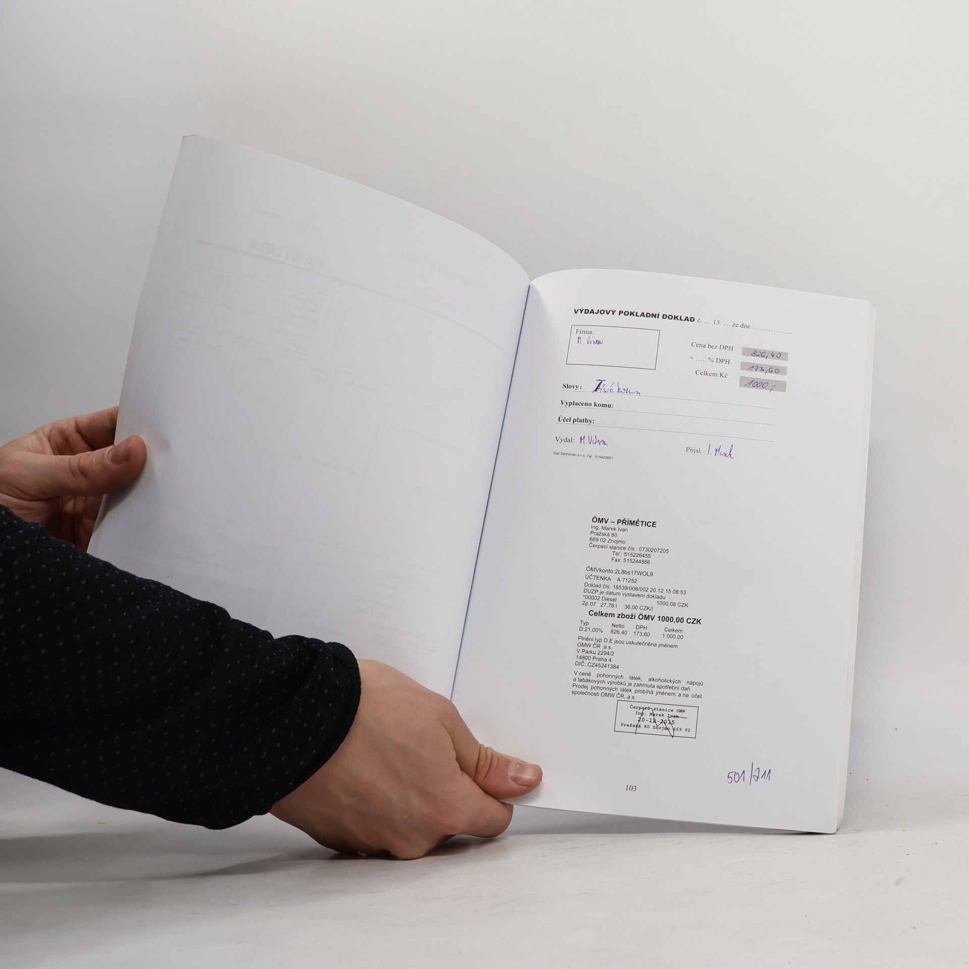 Pavel Štohl Souvislý účetní příklad s účetními doklady 2015