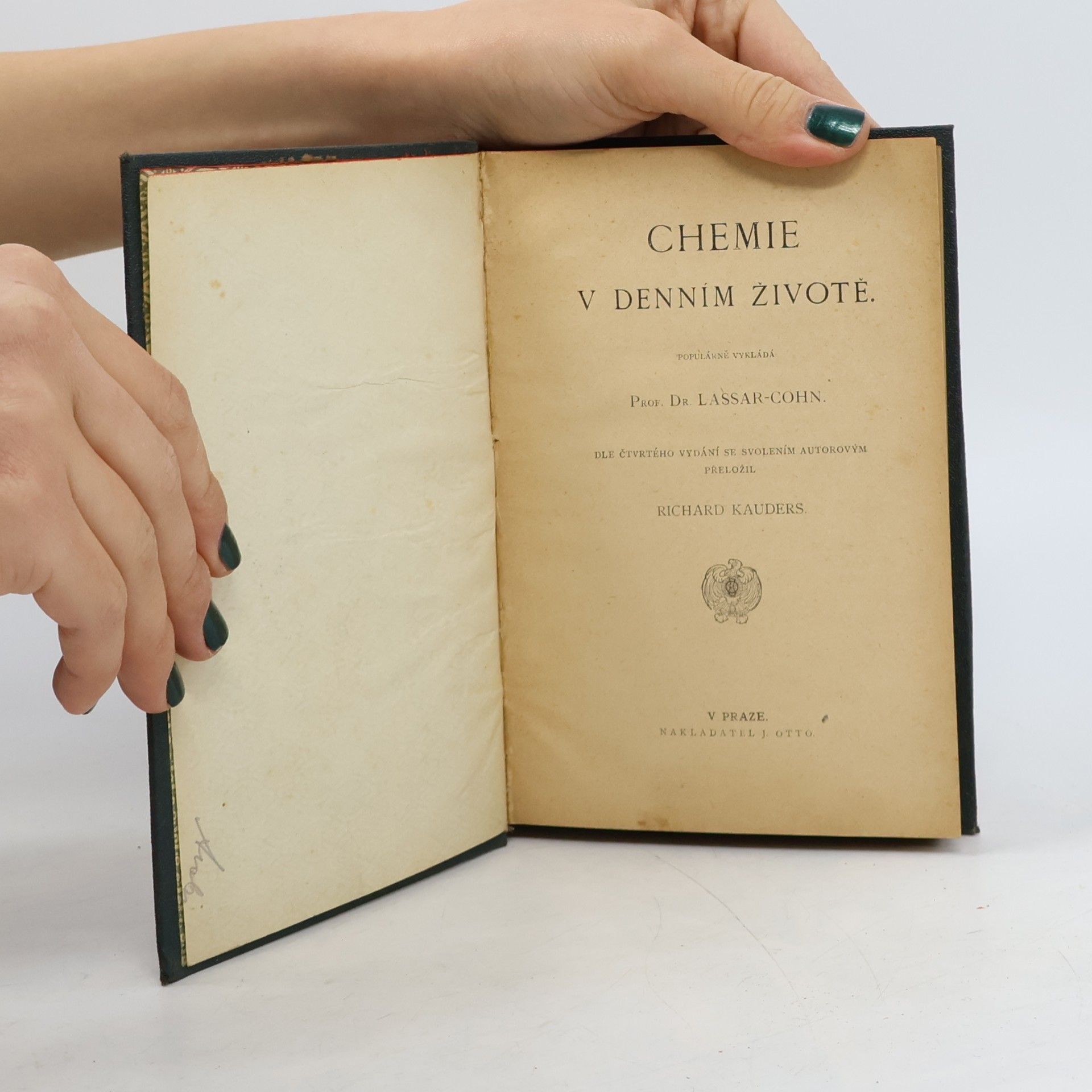 Ernst Lassar Cohn Chemie v denním životě
