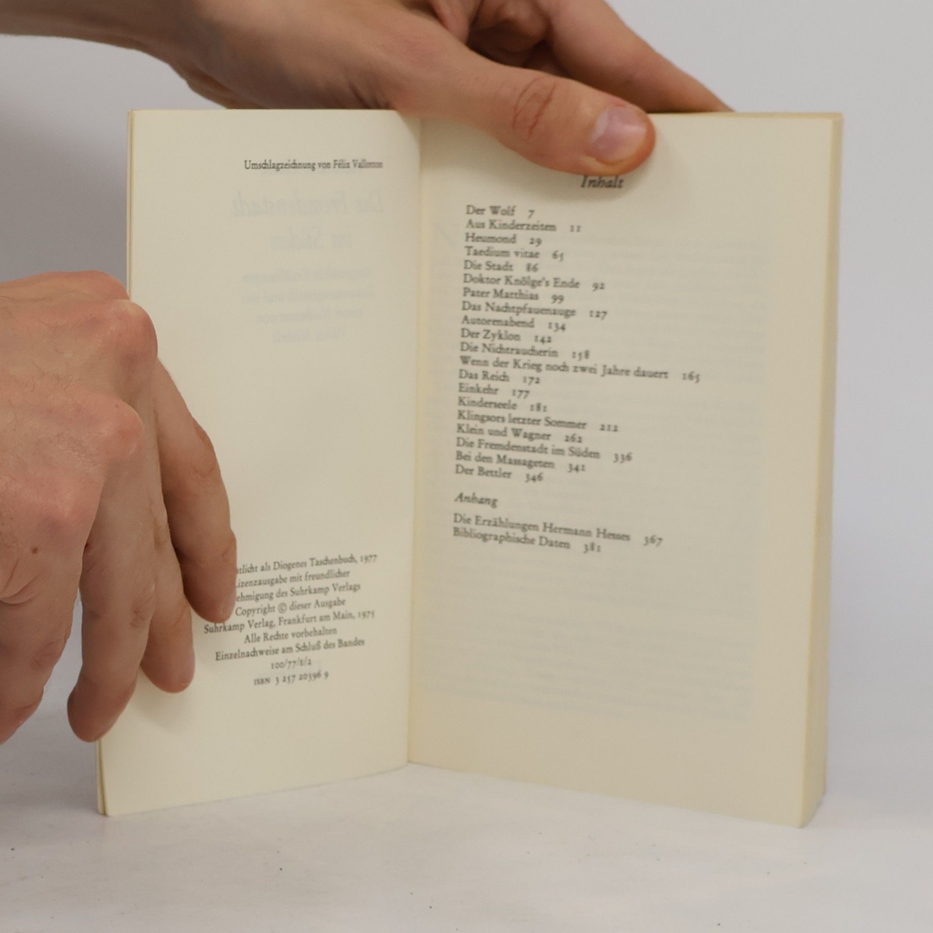 Hermann Hesse Die Fremdenstadt im Süden