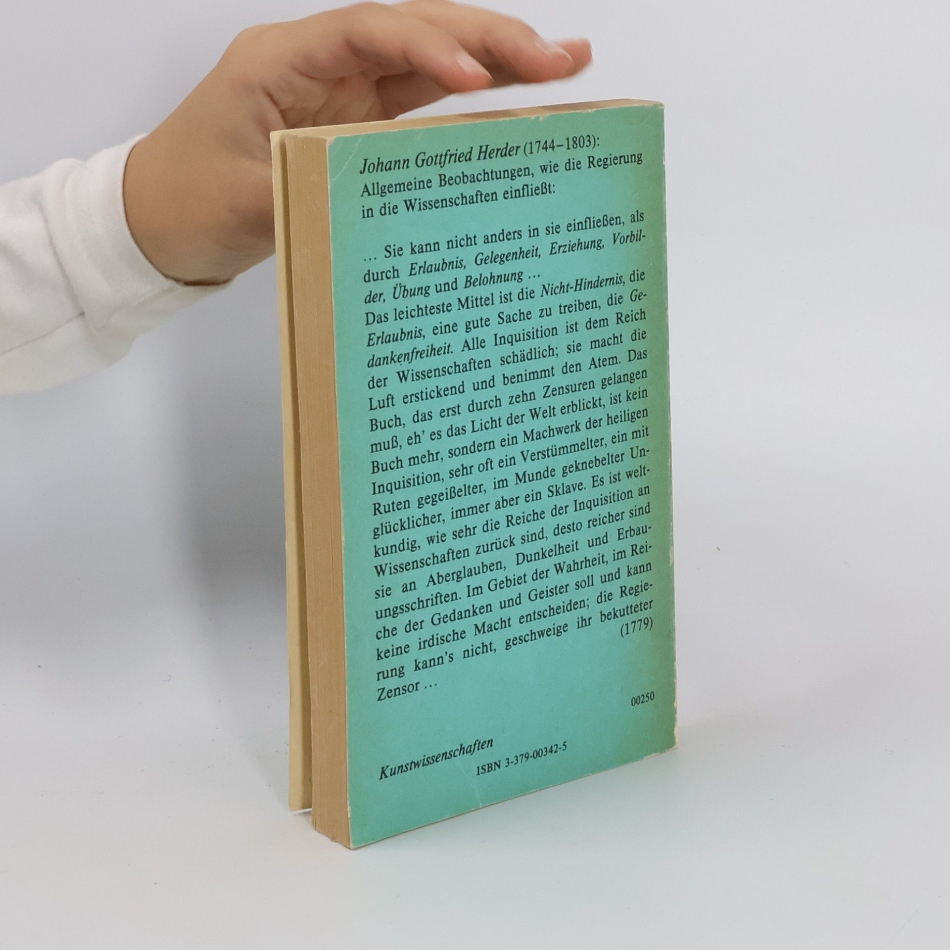 Johann Gottfried Herder Über Literatur und Gesellschaft
