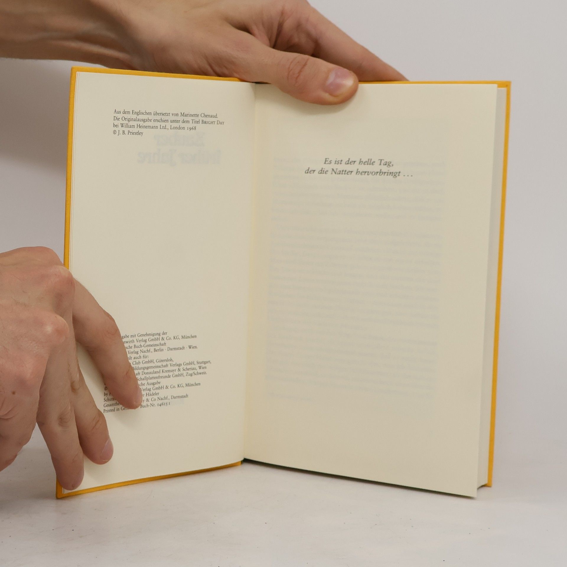 J. B. Priestley Zauber früher Jahre