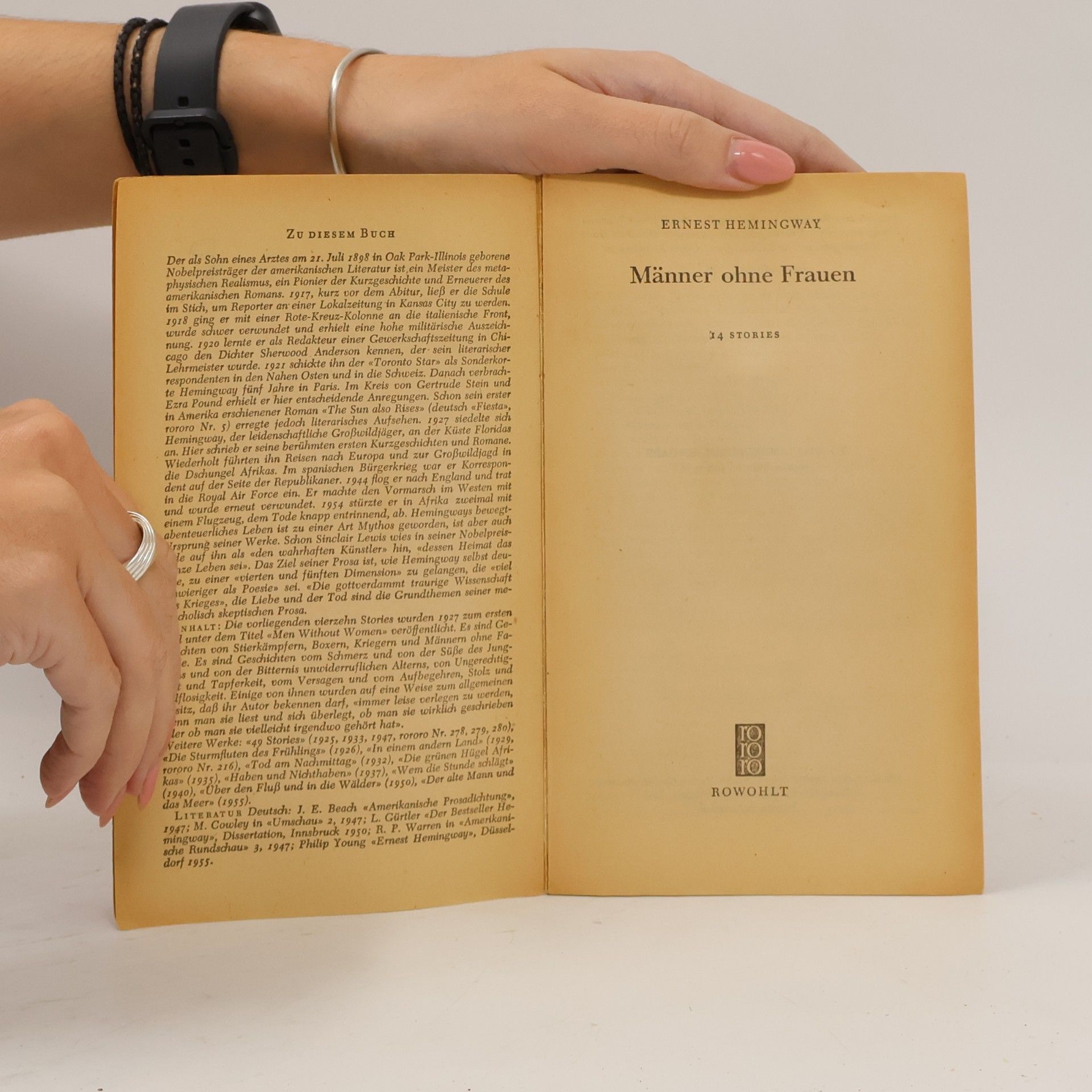 Ernest Hemingway Männer ohne Frauen